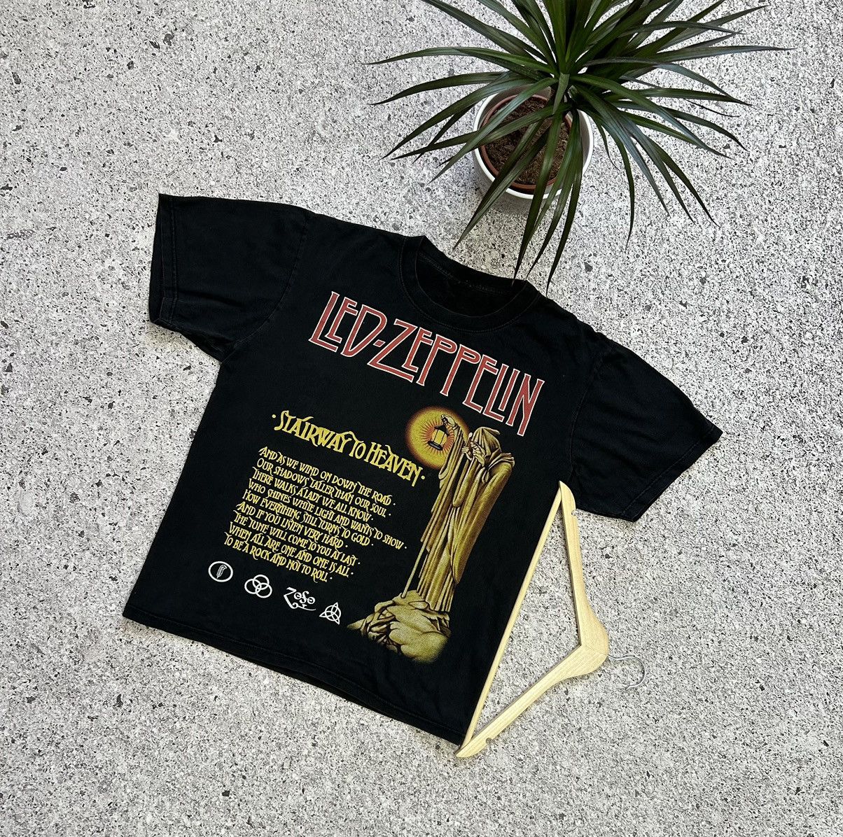 Led Zeppelin X Vintage Vintage 90 S Led Zeppelin Stairway To Heaven Band T Shirt Hoodie, Sweatshirt | PodTeesHub.com