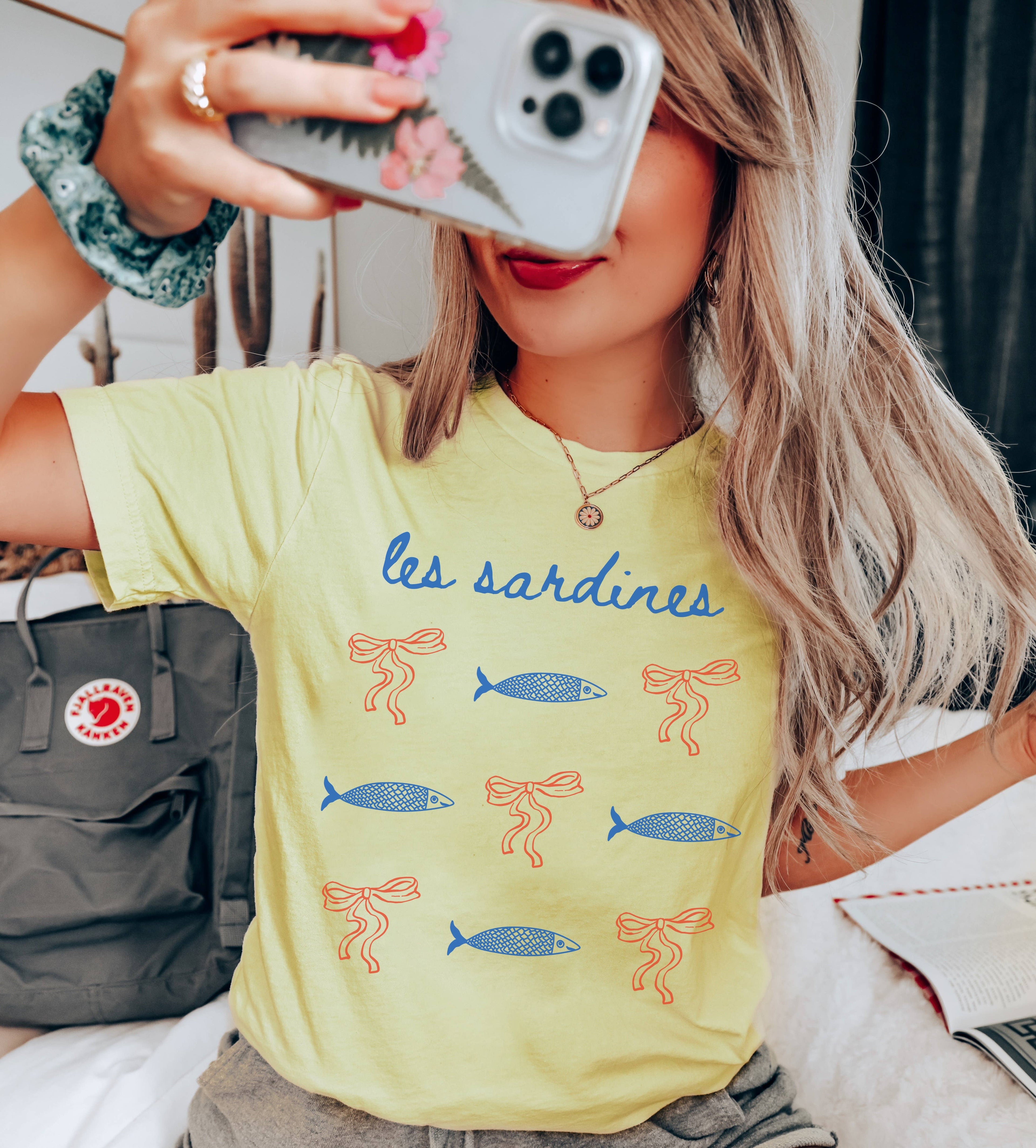 Sardines and Bows Graphic Tee | Summer Tee Hoodie, Sweatshirt | PodTeesHub.com