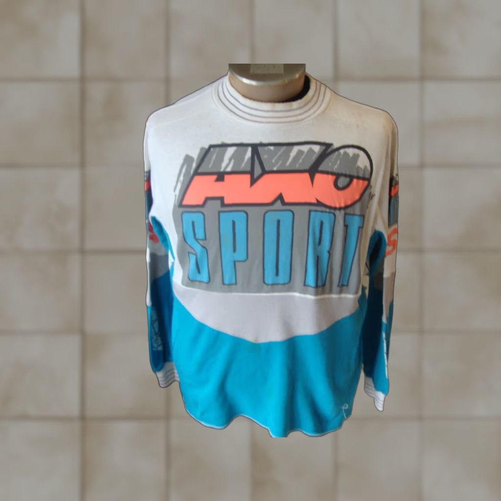 Vintage Axo Sport T Shirt Men Xl Long Sleeve Multicolor 90s Bmx Dirt Bike Motocross Shirt Hoodie, Sweatshirt | PodTeesHub.com