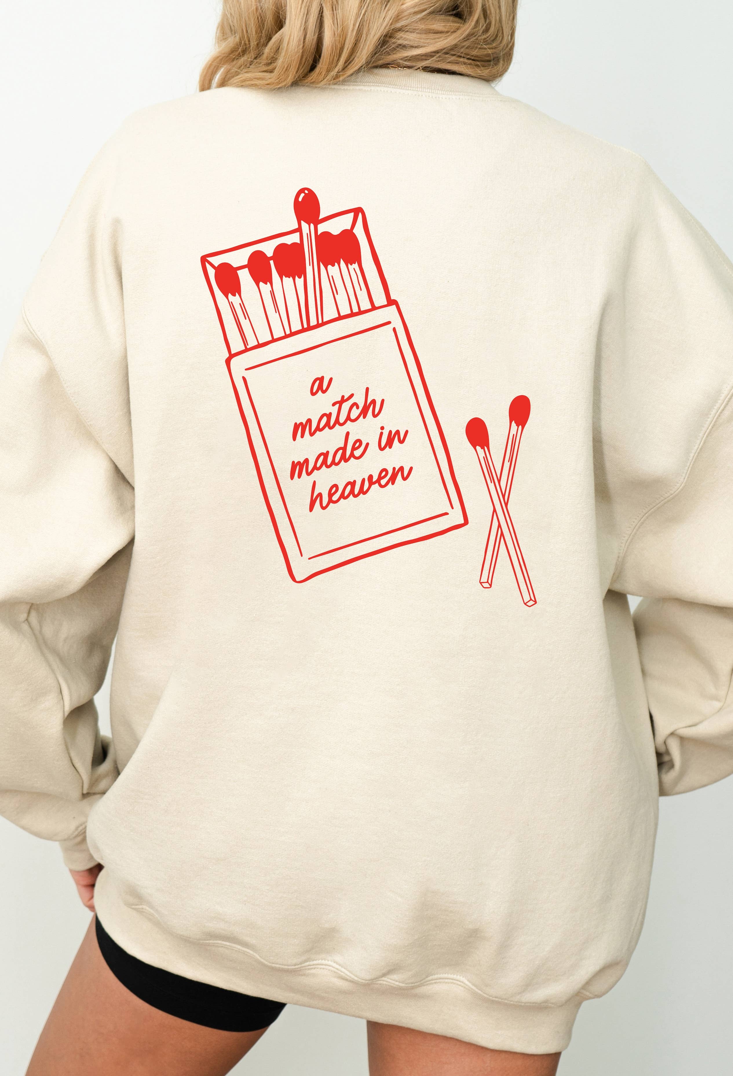 Match Made in Heaven Graphic Sweater T-Shirts, Hoodie, Sweatshirt | PodTeesHub.com
