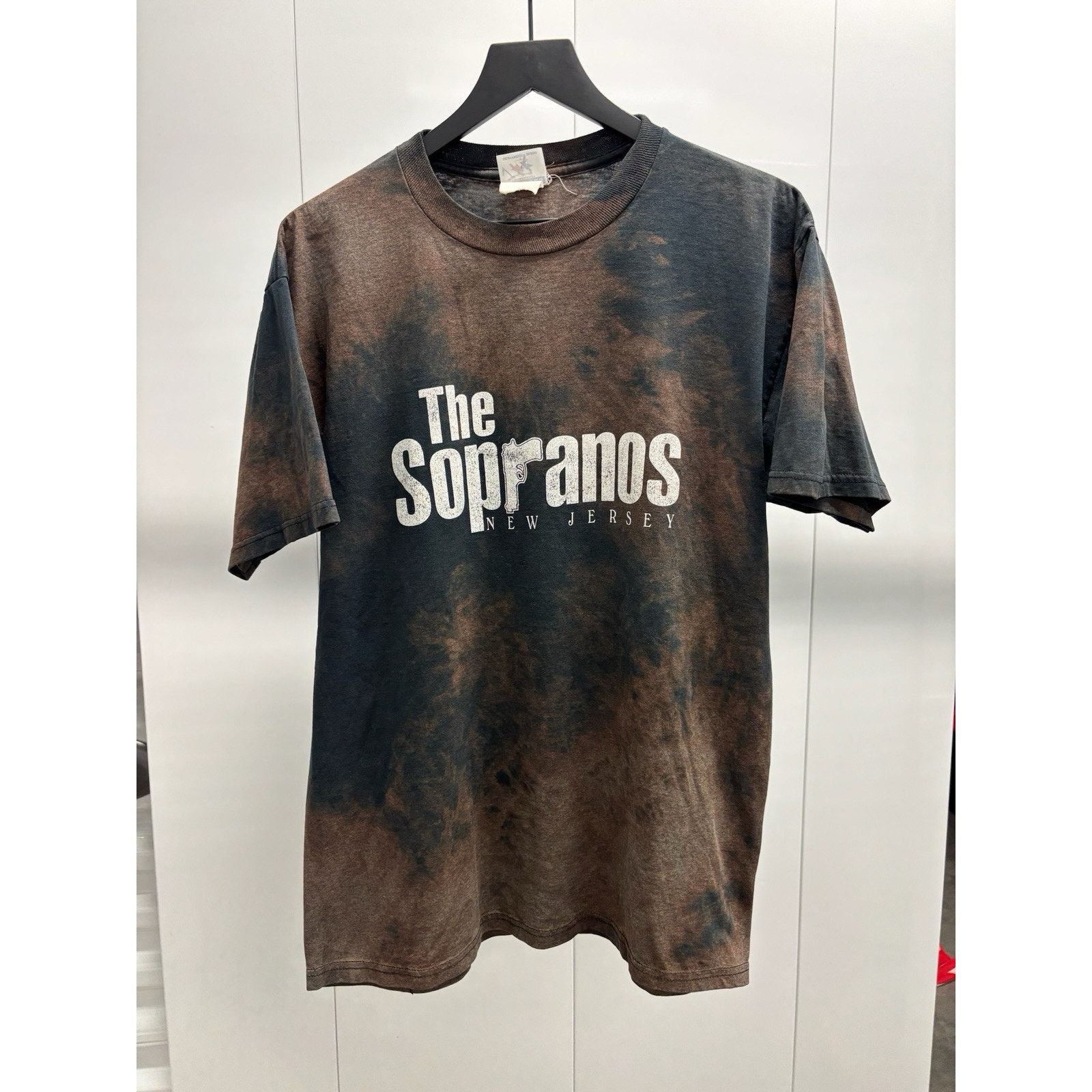 Jerzees Vintage Sopranos New Jersey Acid Wash Shirt Large Gun Hoodie, Sweatshirt | PodTeesHub.com