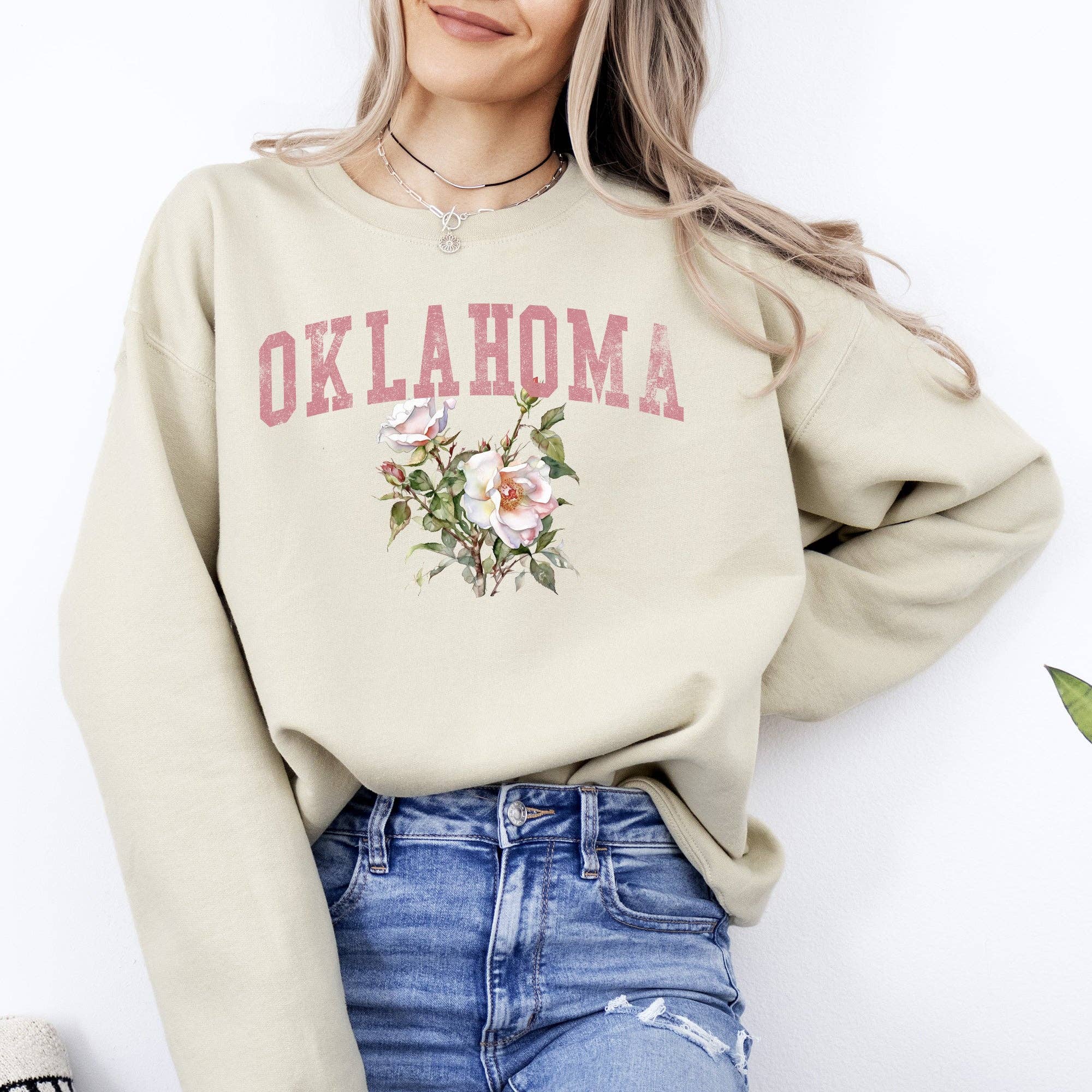 Oklahoma State Flower Sweatshirt T-Shirts, Hoodie | PodTeesHub.com