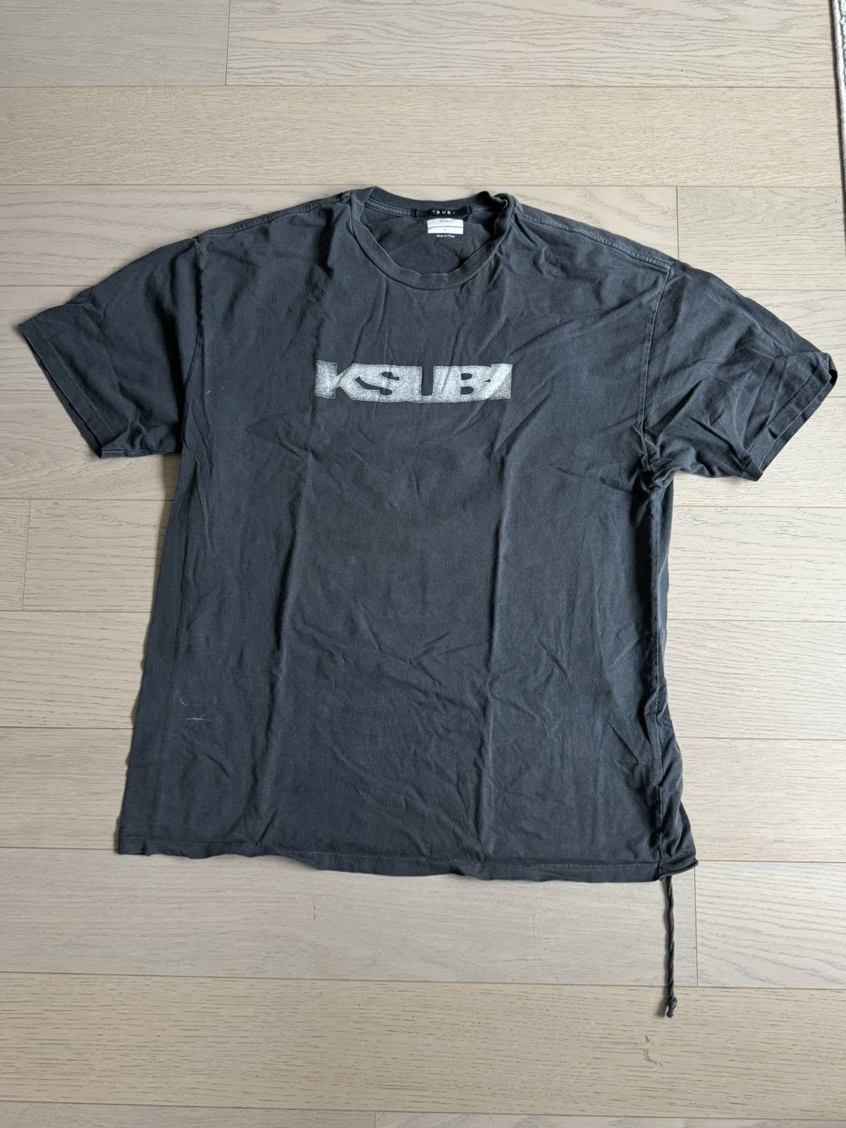 Ksubi Logo Washed Black T Shirt Hoodie, Sweatshirt | PodTeesHub.com