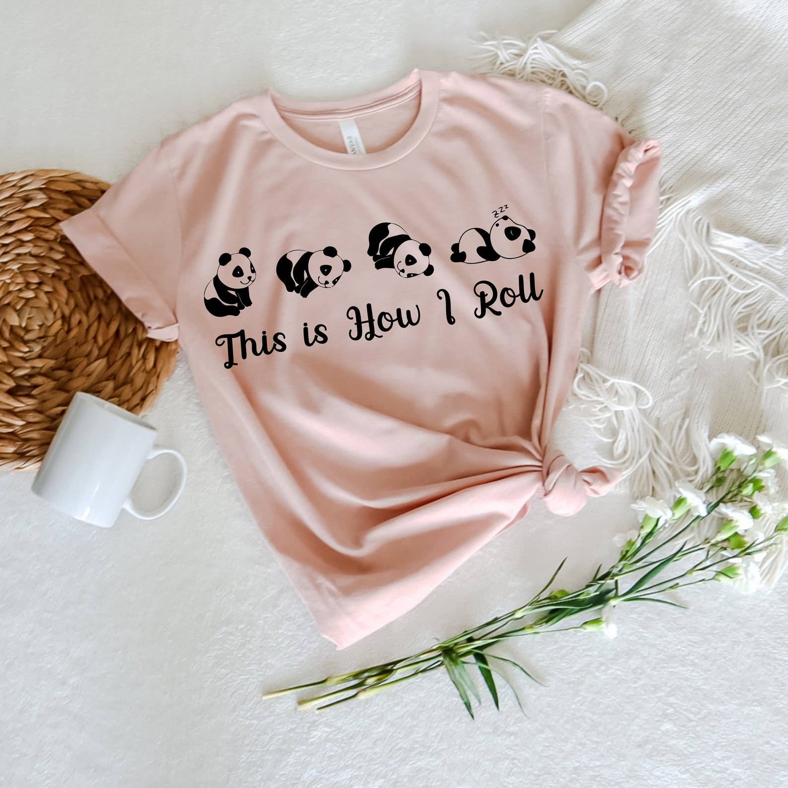 This Is How I Roll Panda T-Shirt Hoodie, Sweatshirt | PodTeesHub.com