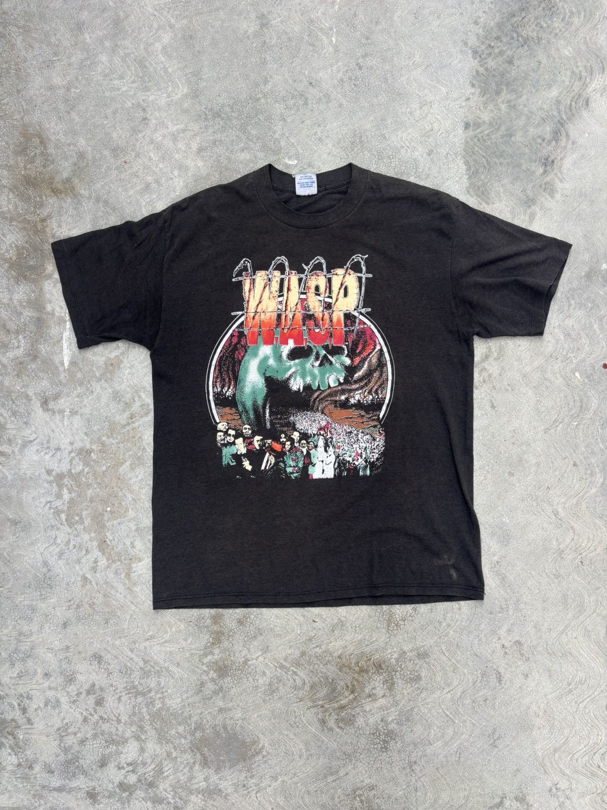Band Tees Vintage 1989 Wasp Tour T Shirt Hoodie, Sweatshirt | PodTeesHub.com