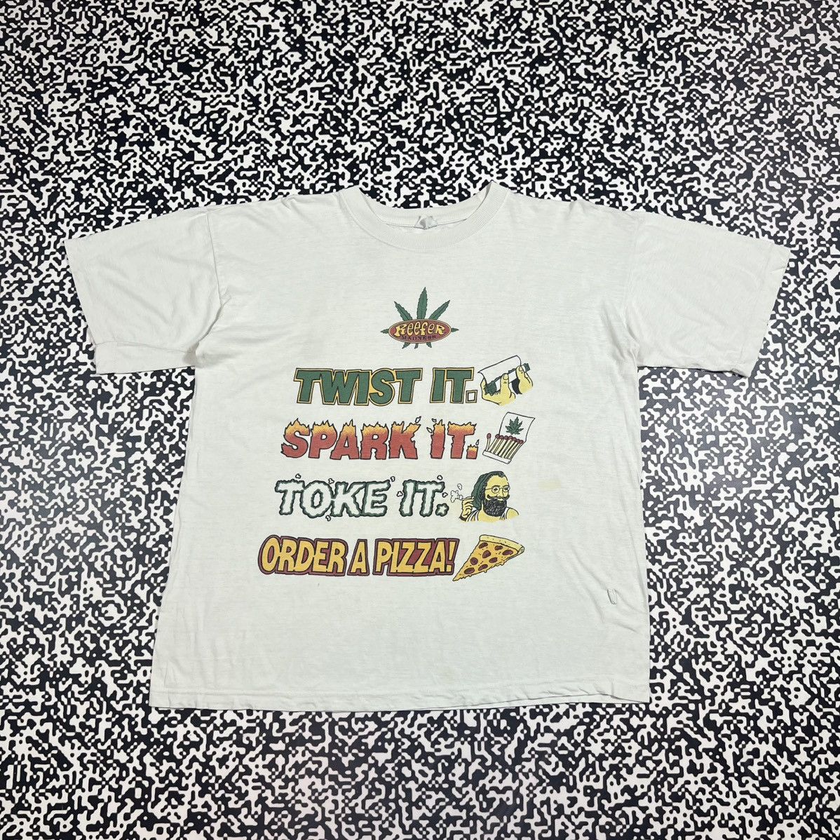 Vintage 90s Humor Weed Drugs Logo Boxy T Shirt Y2k Style Hoodie, Sweatshirt | PodTeesHub.com