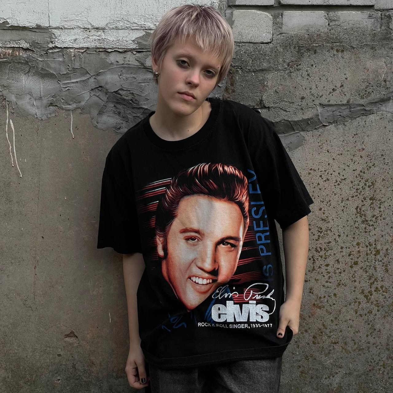 Vintage Elvis Presley Big Logo Rock Band Tee 90s Streetwear Hoodie, Sweatshirt | PodTeesHub.com