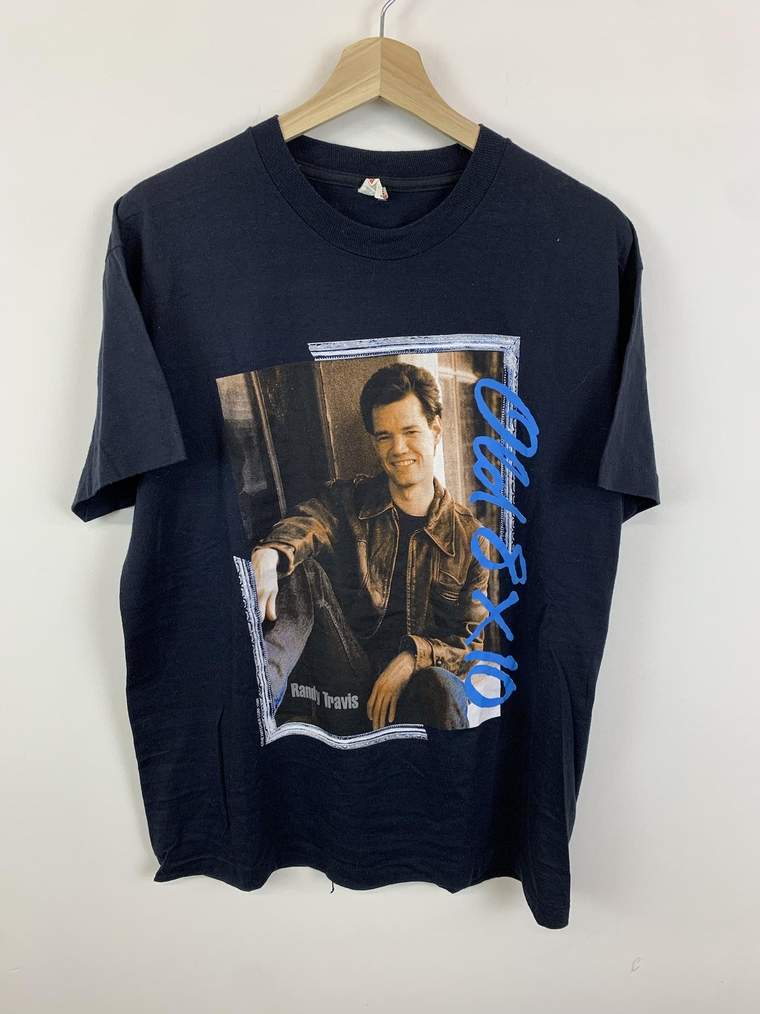 Band Tees Vintage Randy Travis 1989 Old 8x10 Tour Tee Shirt Singlestitch Hoodie, Sweatshirt | PodTeesHub.com