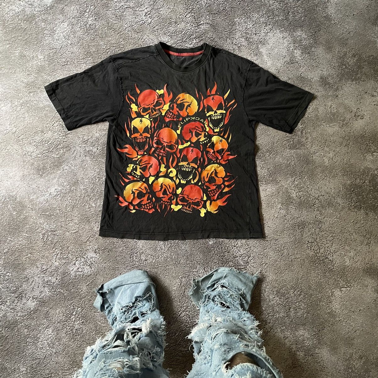 Band Tees Vintage Y2k Skeleton Scream Face Dead Skulls Tour Horror Tee Hoodie, Sweatshirt | PodTeesHub.com