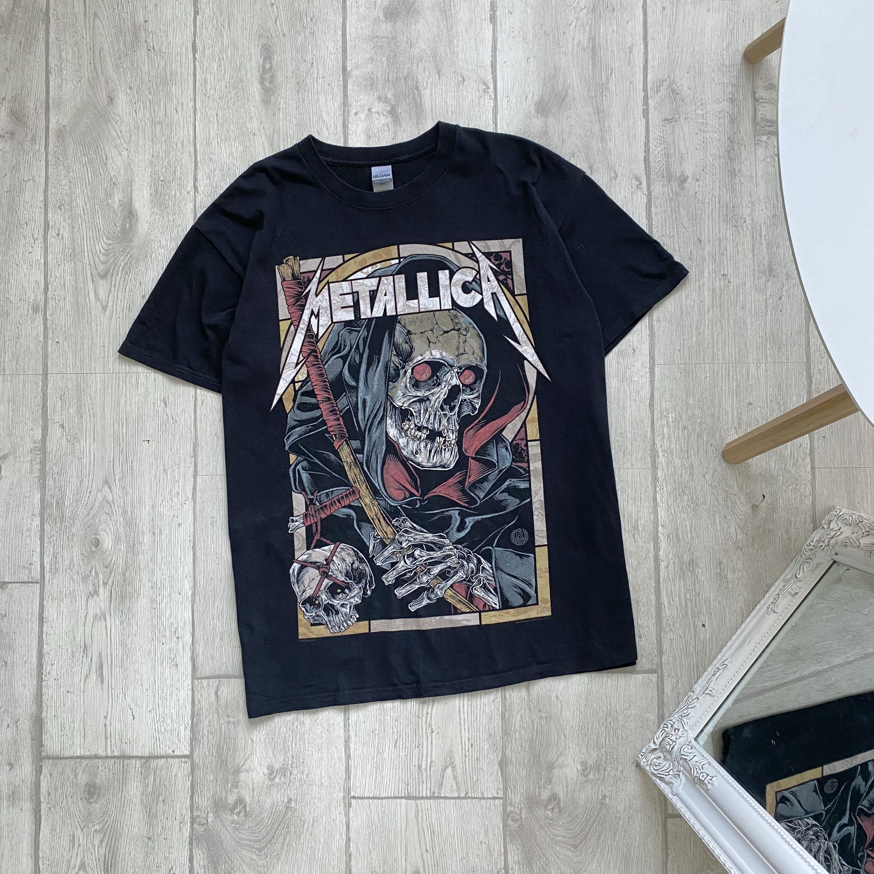 Vintage Metallica Art Print Skull Vintage Tee Shirt Hoodie, Sweatshirt | PodTeesHub.com
