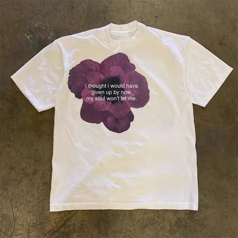 White Washed Vintage Floral Print T Shirt Hoodie, Sweatshirt | PodTeesHub.com