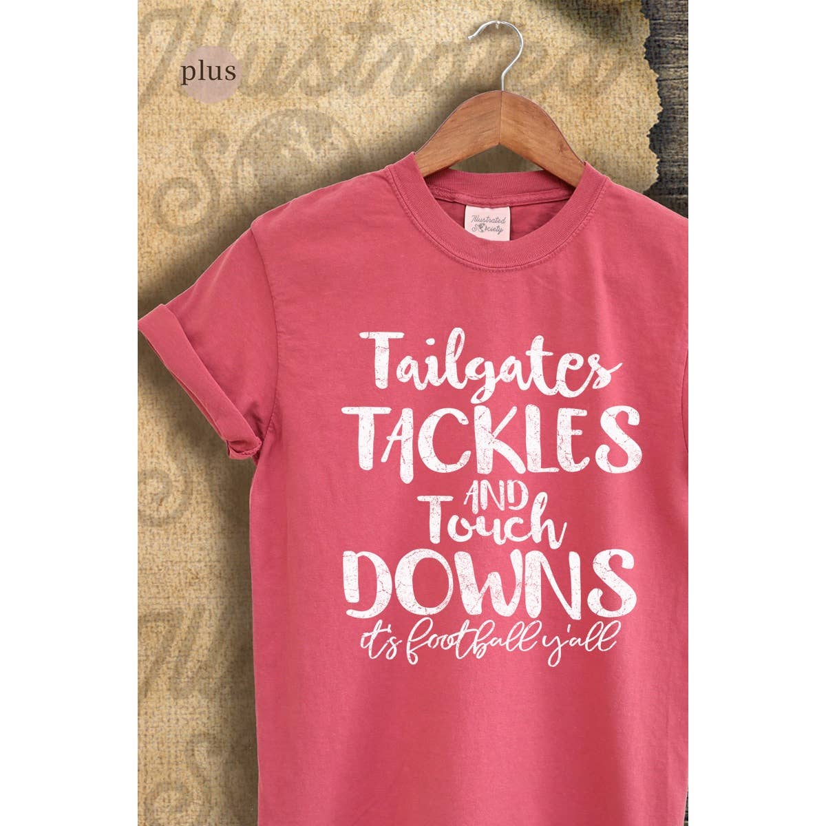 Touch Down Vintage Graphic Plus Tee Hoodie, Sweatshirt | PodTeesHub.com