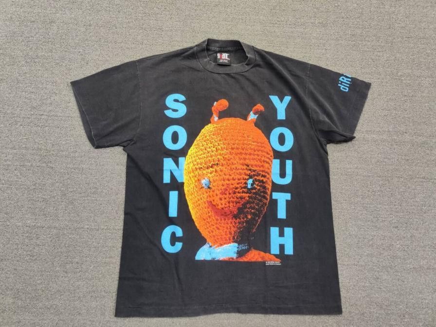 Band Tees Sonic Youth Dirty Album Cover Graphic T Shirt Large Black Hoodie, Sweatshirt | PodTeesHub.com