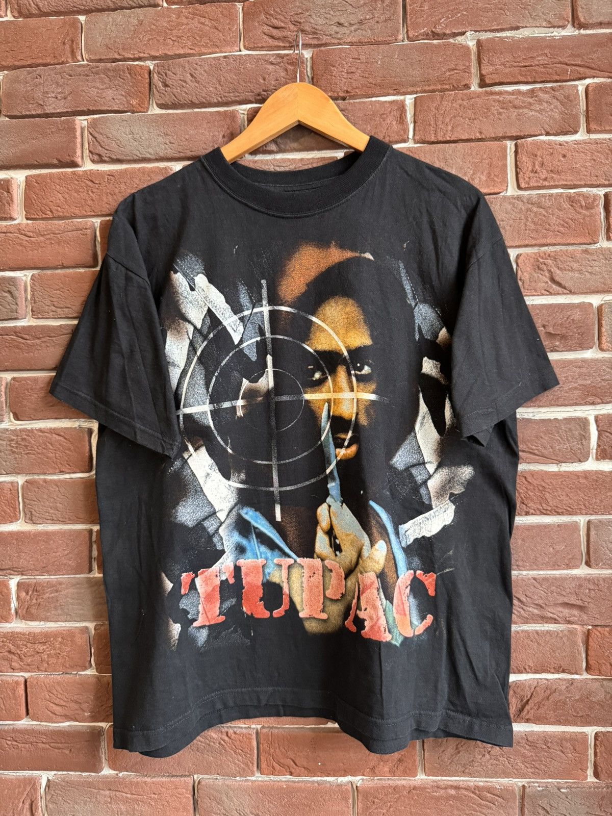 Band Vintage 90s 2pac Tupac Head Shot Grail Rap Band Xl Black T-Shirts, Hoodie, Sweatshirt