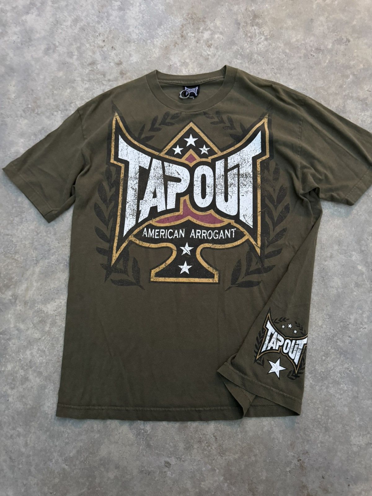 Tapout Army Green Color Y2k Tee Hoodie, Sweatshirt | PodTeesHub.com