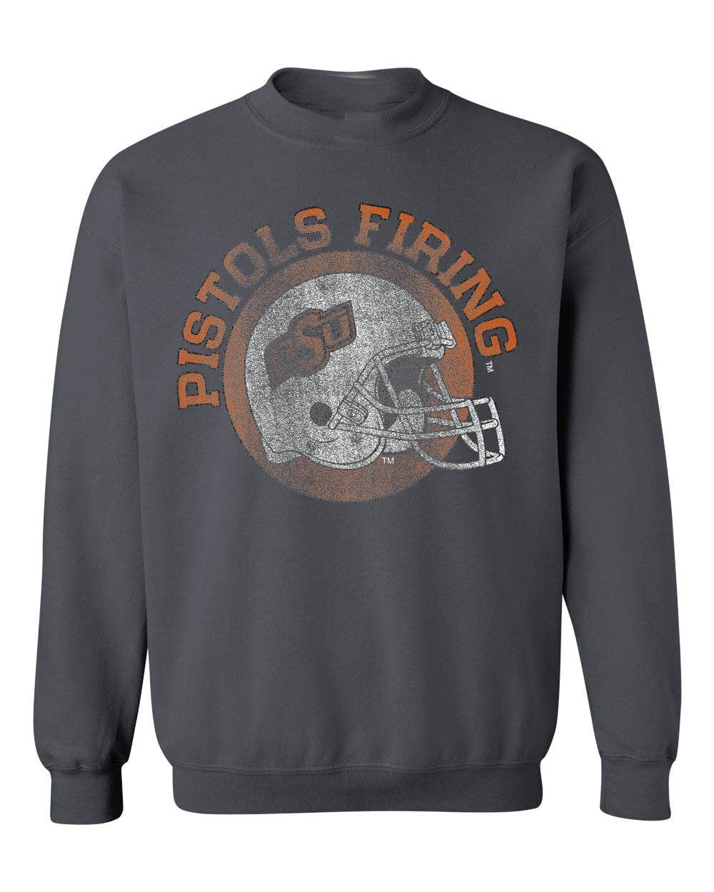 Osu Cowboys Helmet Circle Off Black Thrifted Sweatshirt T-Shirts, Hoodie | PodTeesHub.com