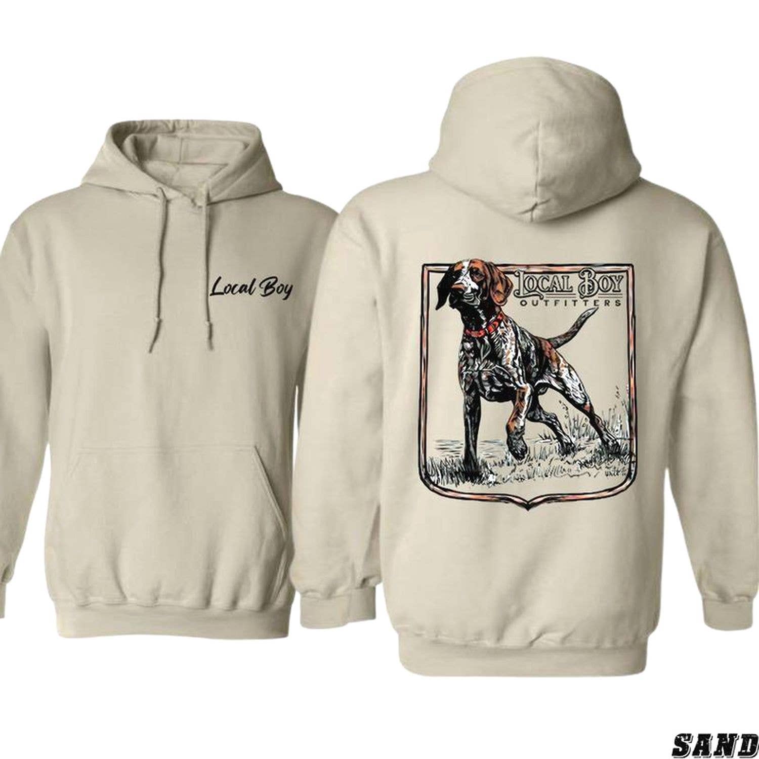 Outfitters T-Shirt - Stylish Hunting Dog Graphic Hoodie, Sweatshirt | PodTeesHub.com