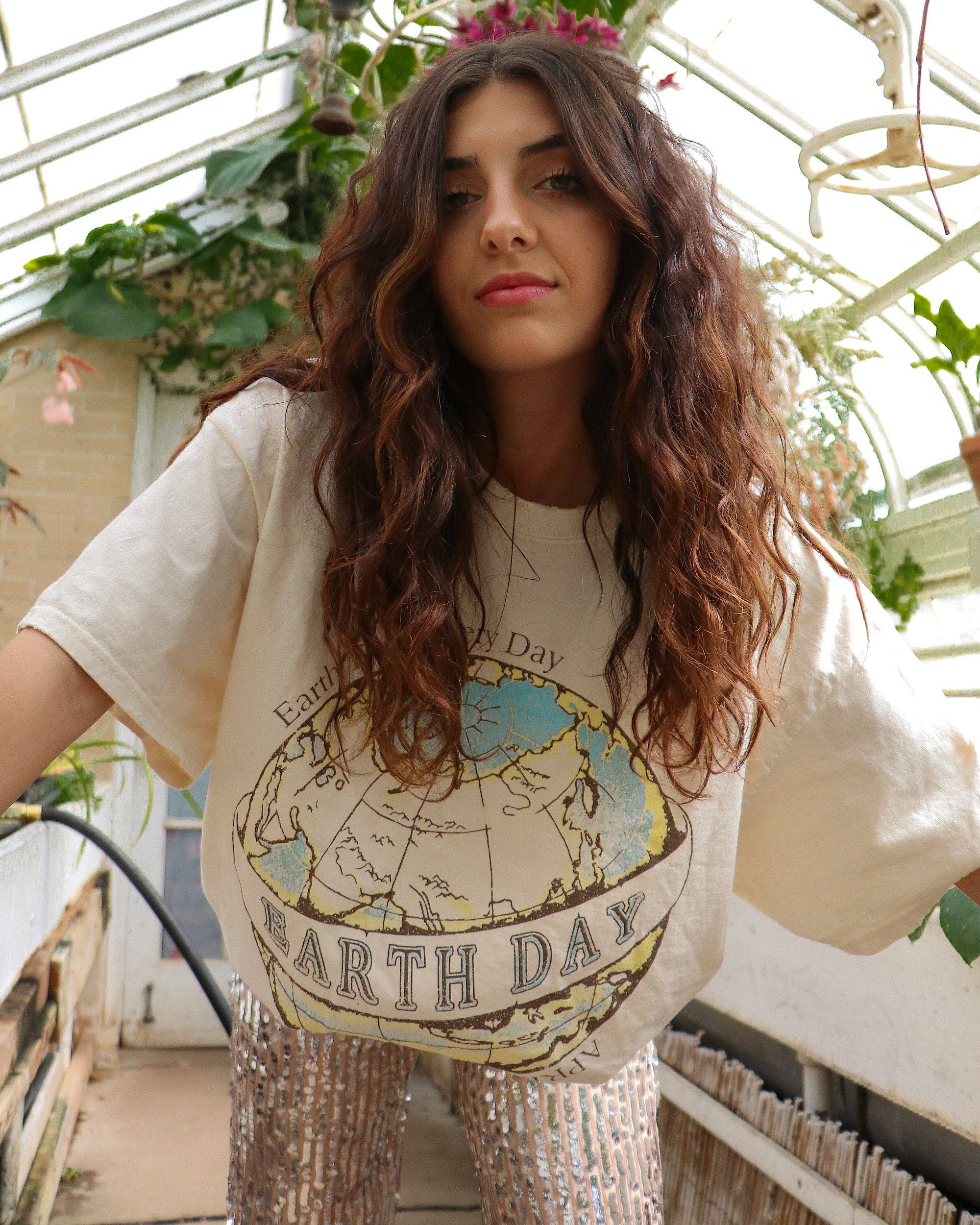 Earth Day Off White Thrifted Tee Hoodie, Sweatshirt | PodTeesHub.com