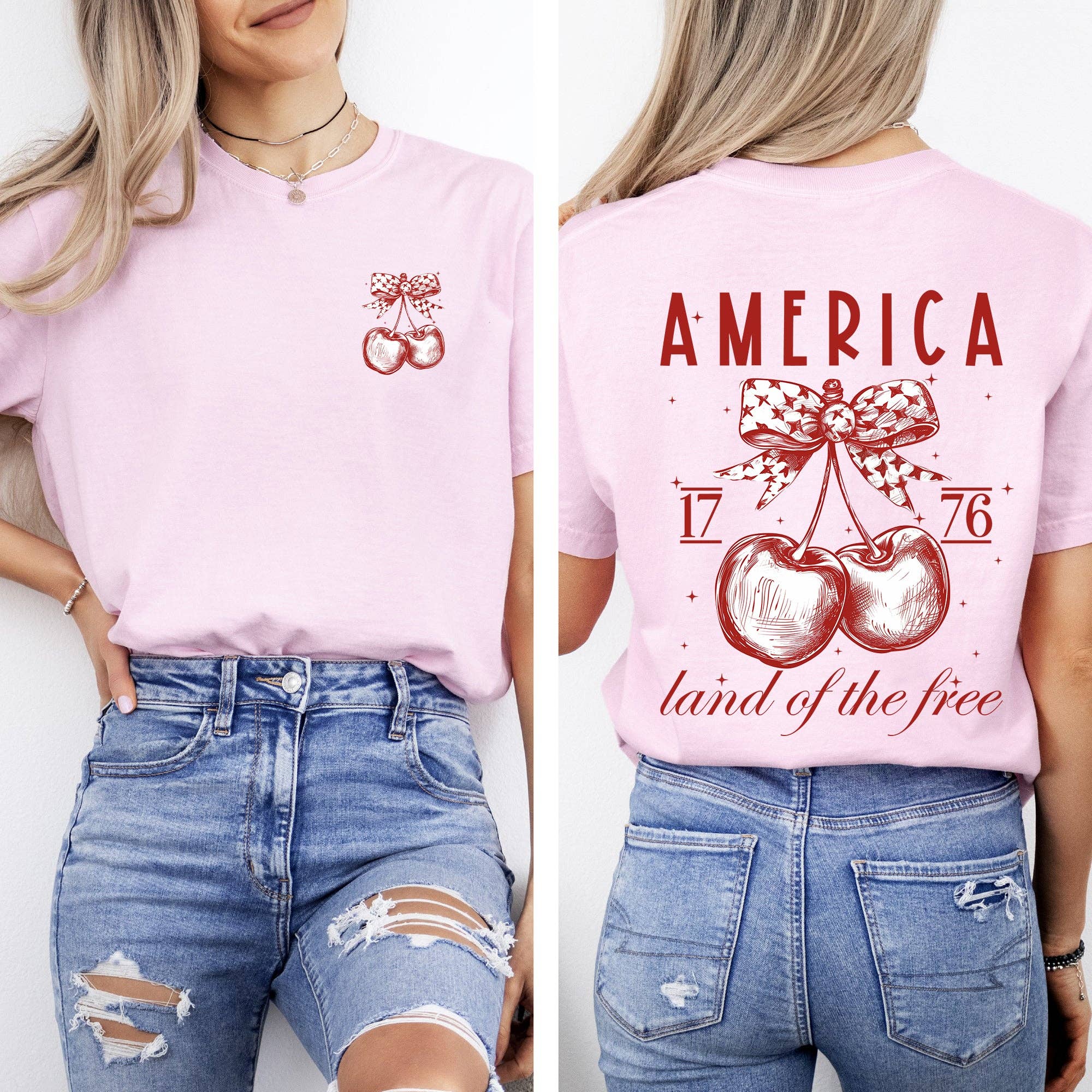 America, Land of the Free 1776 4th of July Tshirt Hoodie, Sweatshirt | PodTeesHub.com