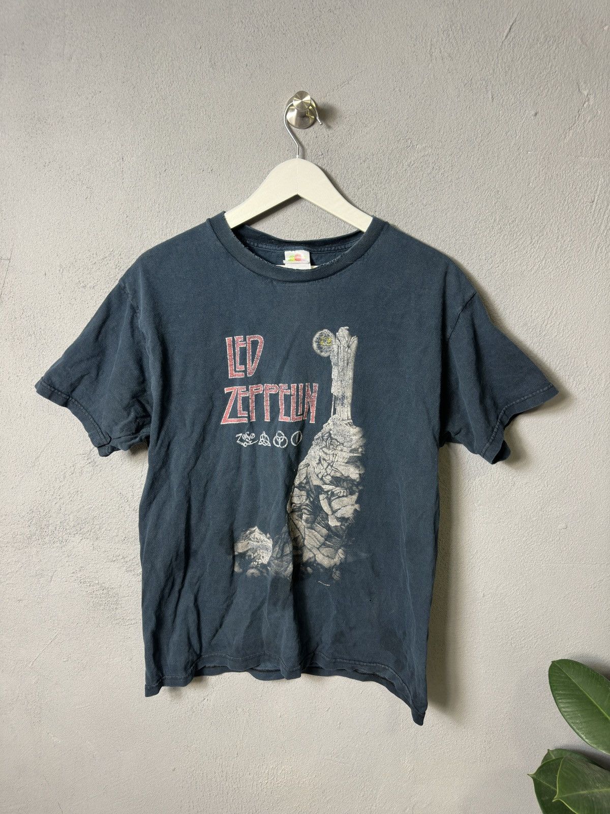 Led Zeppelin X Vintage Vintage 2000s Led Zeppelin Zoso Rock Band T Shirt Hoodie, Sweatshirt | PodTeesHub.com