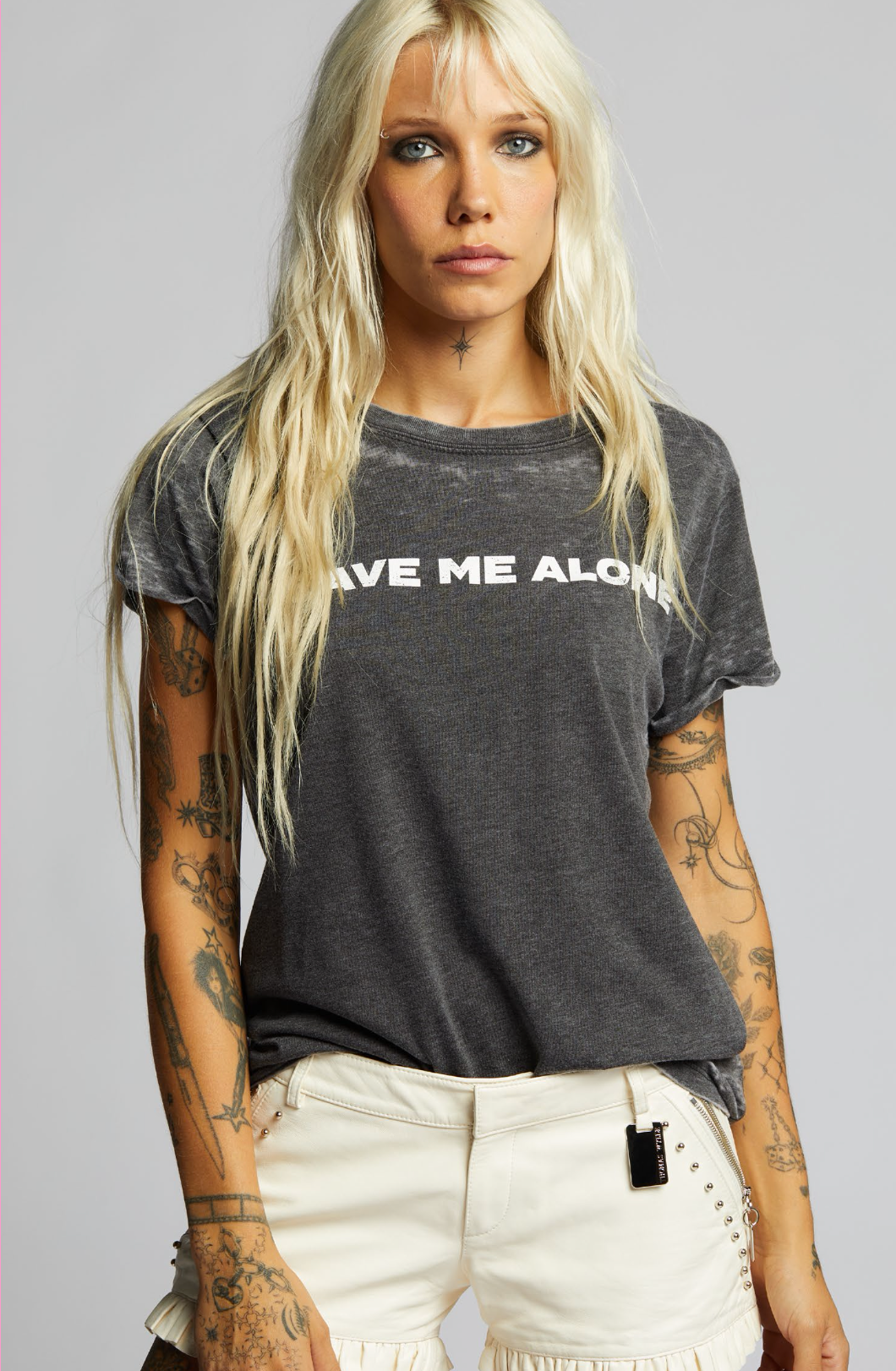 2123W - Leave Me Alone Black Burn Out Tee Hoodie, Sweatshirt | PodTeesHub.com