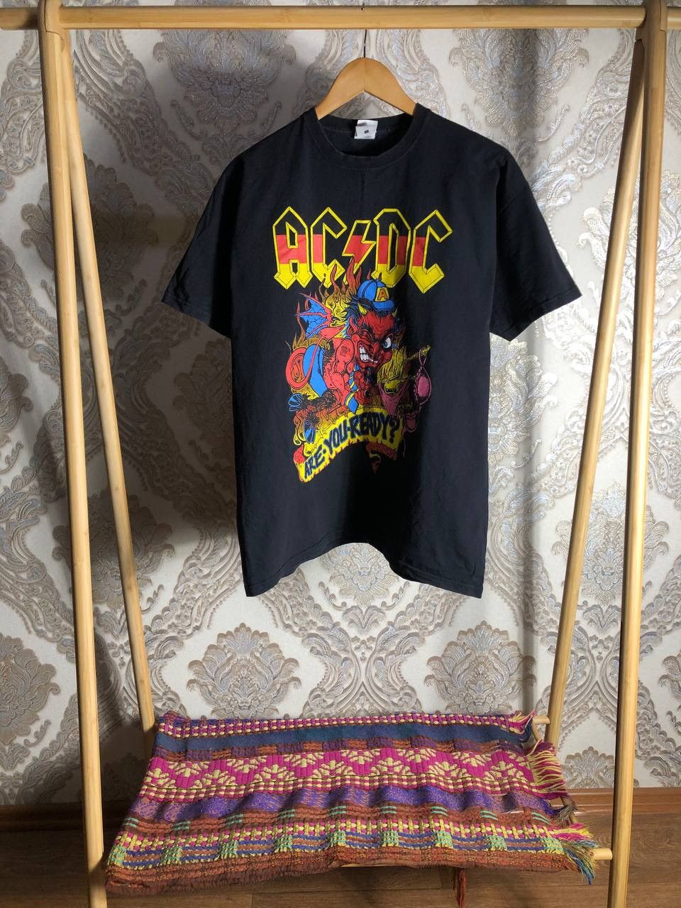 Band Tees Vintage Ac Dc Rock T Shirt World Tour Retro Metal Y2k 90s Hoodie, Sweatshirt | PodTeesHub.com