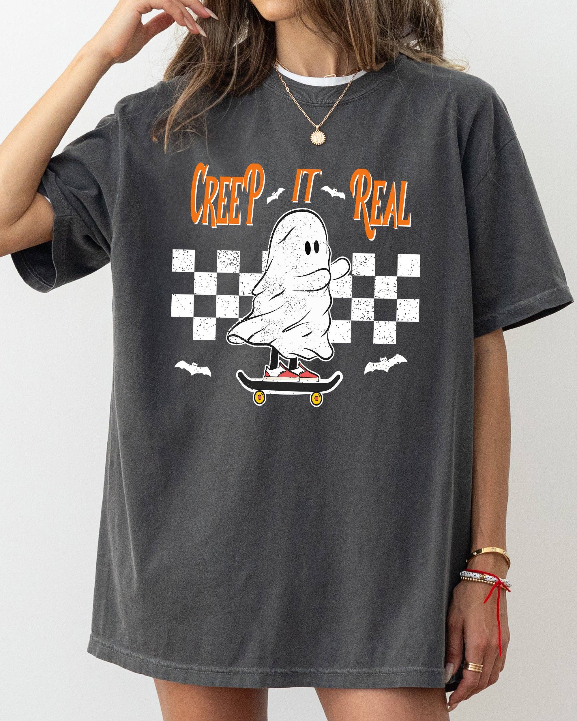 Creep It Real, Ghost, Skeleton, Funny, Halloween T-Shirt Hoodie, Sweatshirt | PodTeesHub.com