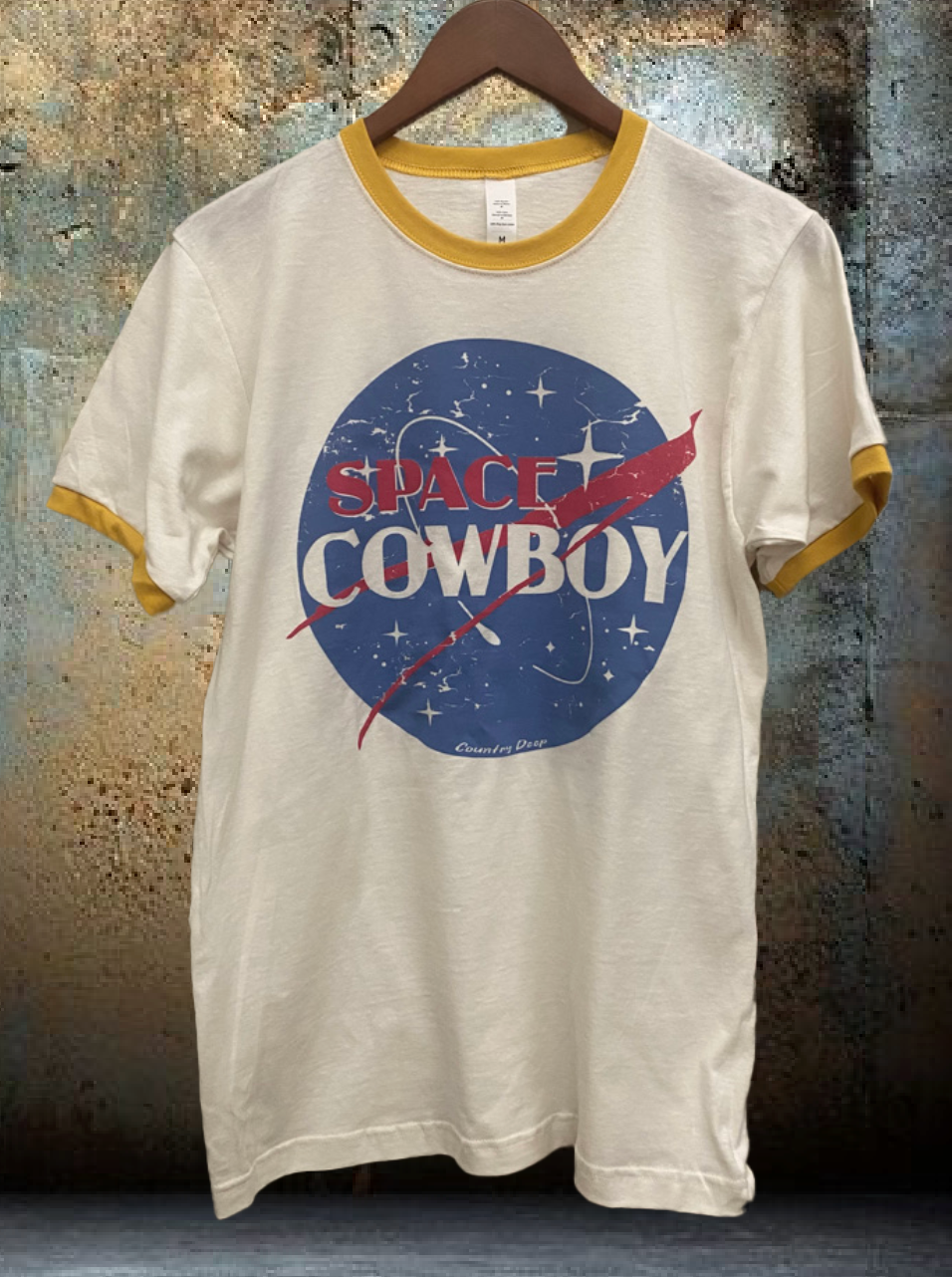 Space Cowboy Ringer Vintage Unisex T-Shirt Hoodie, Sweatshirt | PodTeesHub.com