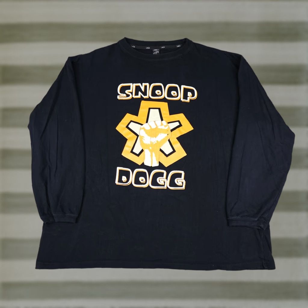 Vintage Snoop Dogg Shirt Men 2xl Black Graphic Print Tee Hip Hop Crew Neck Long Sleeve T Shi Hoodie, Sweatshirt