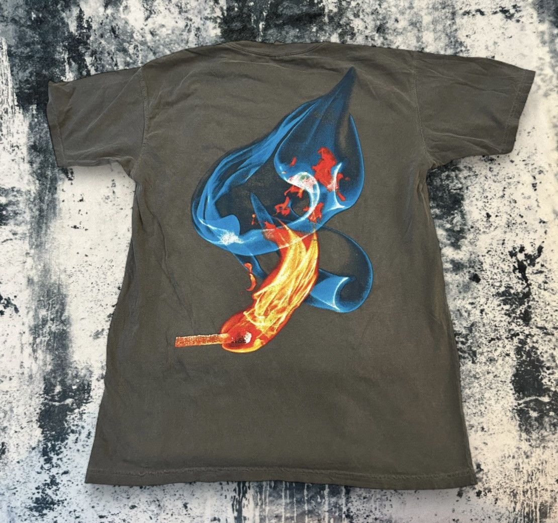 Travis Scott Brand New Travis Scott Flame Match Shirt Size Large Hoodie, Sweatshirt | PodTeesHub.com