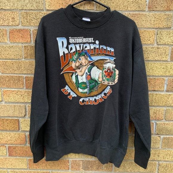 Vintage 90s Oktoberfest Large Black T-Shirts, Hoodie, Sweatshirt