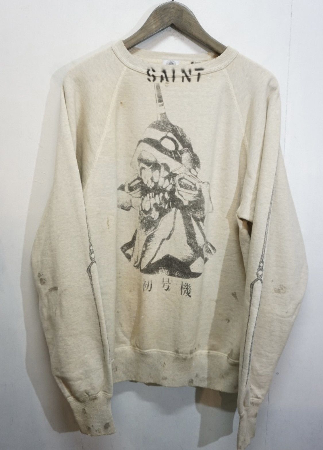 Saint Michael X Vintage Saint Michael Sweat Saint Mxxxxxx Evangelion T-Shirts, Hoodie, Sweatshirt