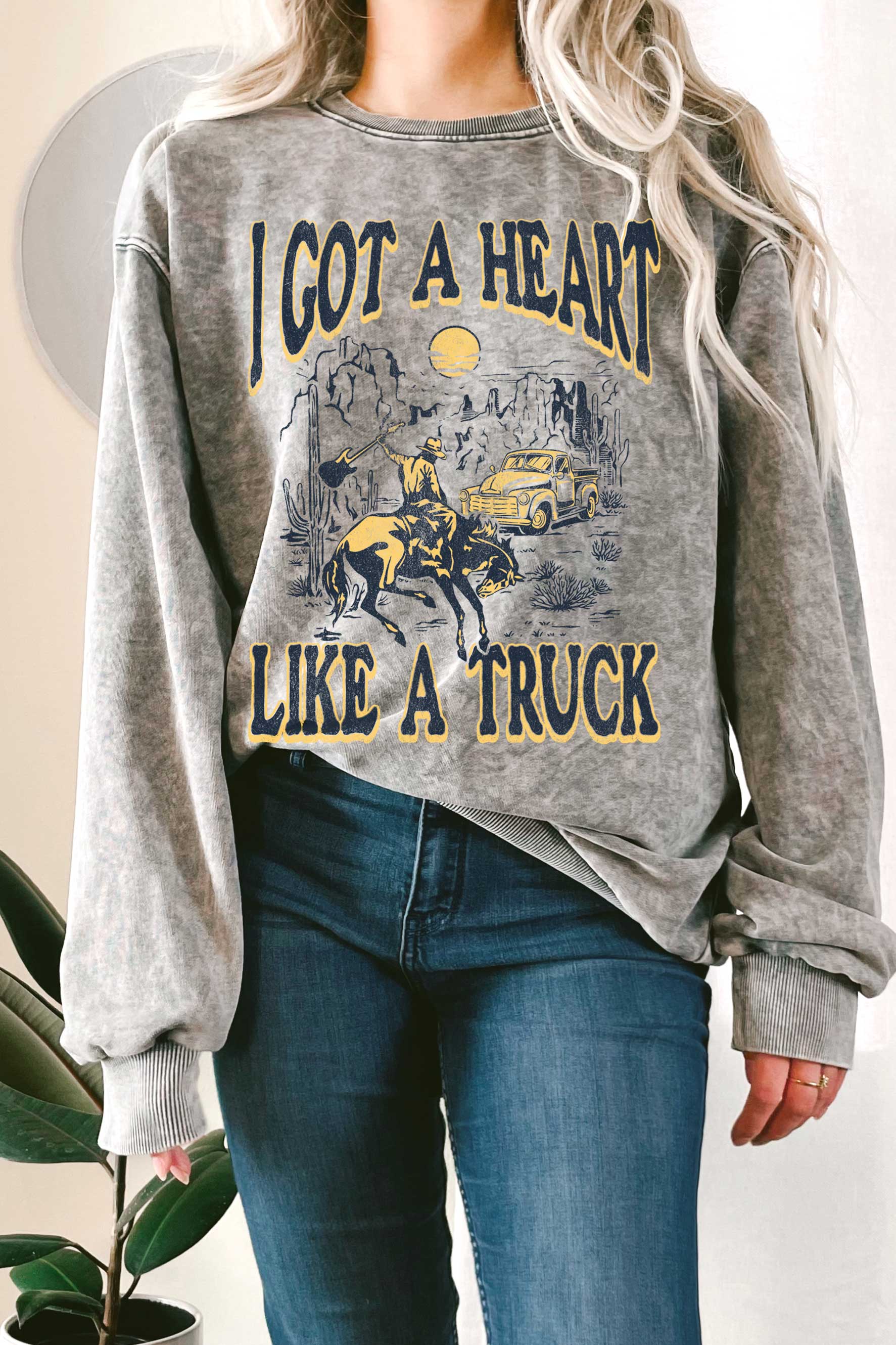 I Got A Heart Like A Truck Mineral Graphic Terry Sweatshirt T-Shirts, Hoodie | PodTeesHub.com