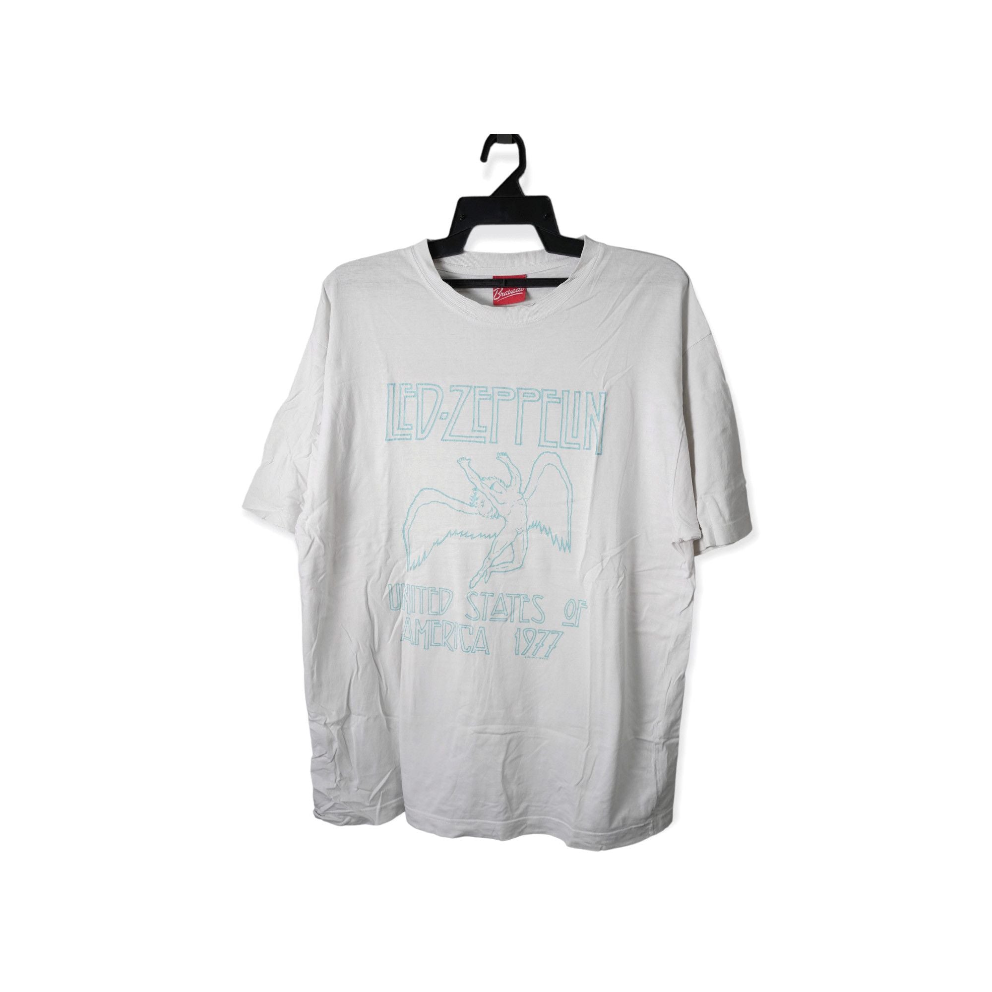 Led Zeppelin X Vintage Vintage Y2k Led Zeppelin Usa Tour 1977 Bravado Tee Hoodie, Sweatshirt | PodTeesHub.com