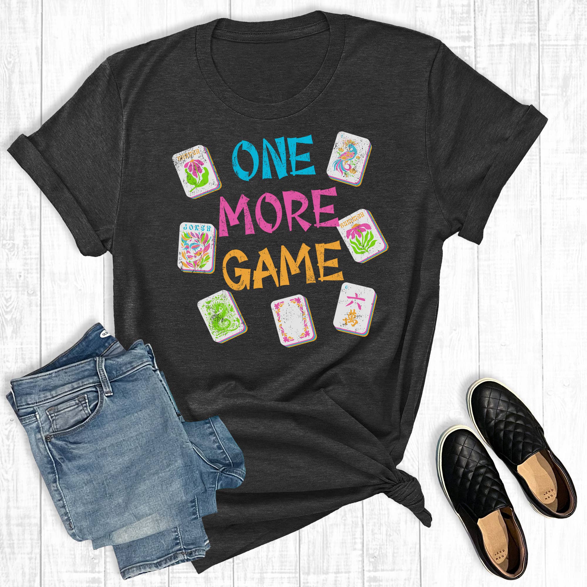 Coquette Mahjong One More Game Graphic Tee Hoodie, Sweatshirt | PodTeesHub.com