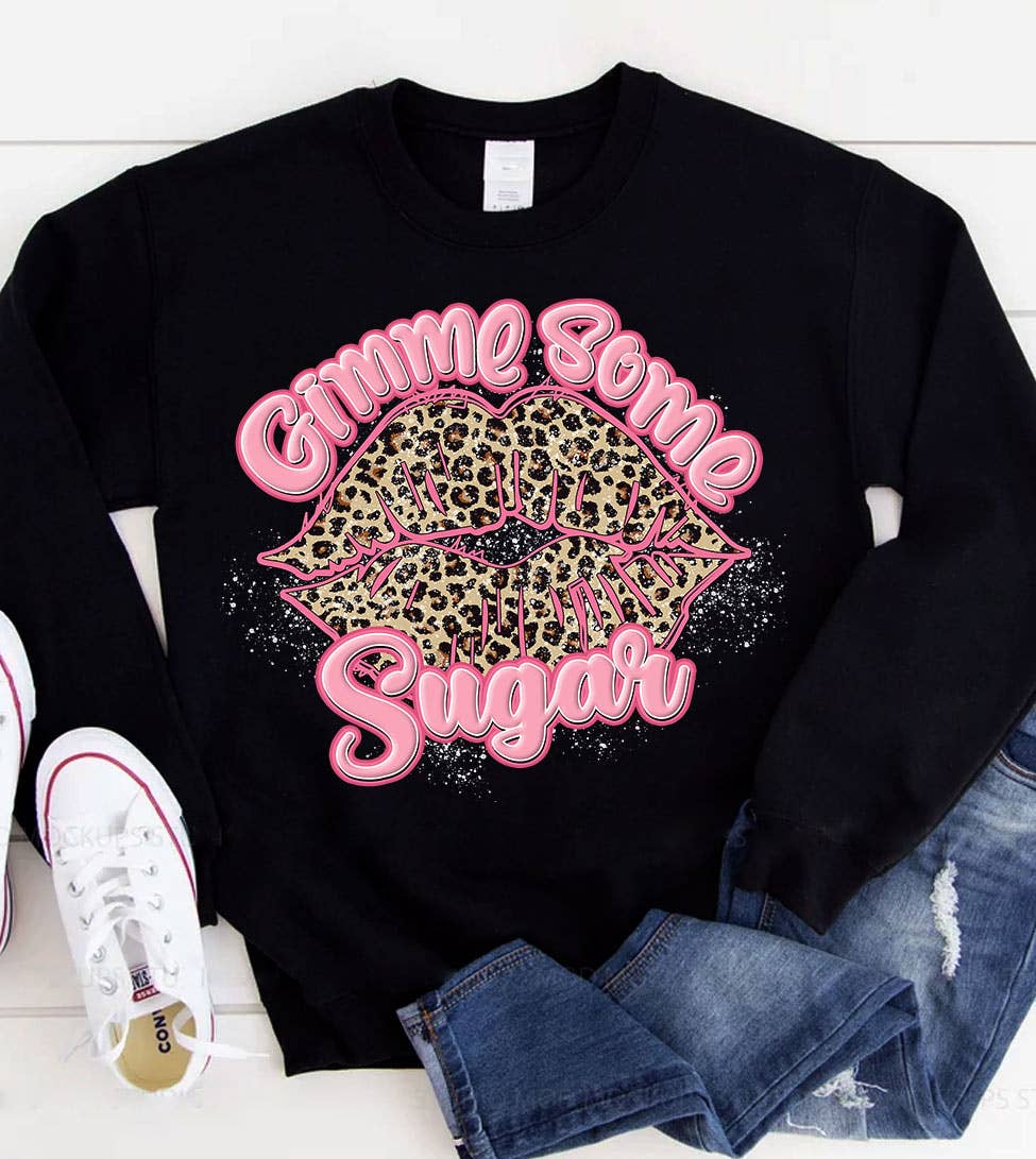 Gimme Some Sugar - Valentine's Day Cute Funny Sweatshirt T-Shirts, Hoodie | PodTeesHub.com