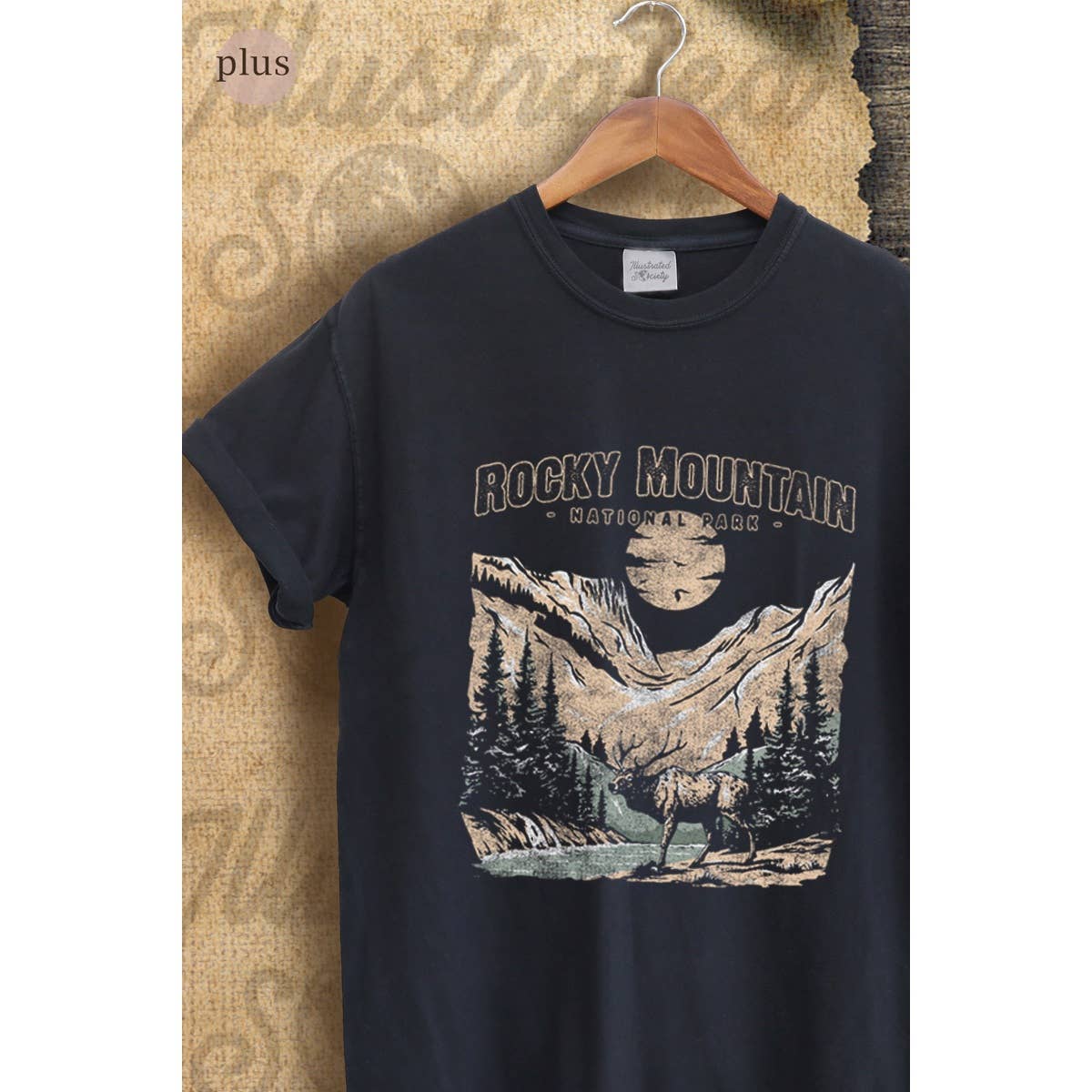 Rocky Mountain Vintage Graphic Plus Tee Hoodie, Sweatshirt | PodTeesHub.com