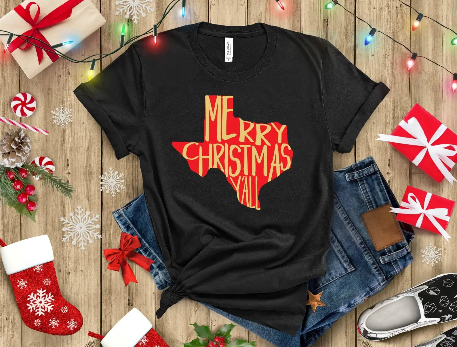 Merry Christmas Texas T-Shirt Hoodie, Sweatshirt | PodTeesHub.com