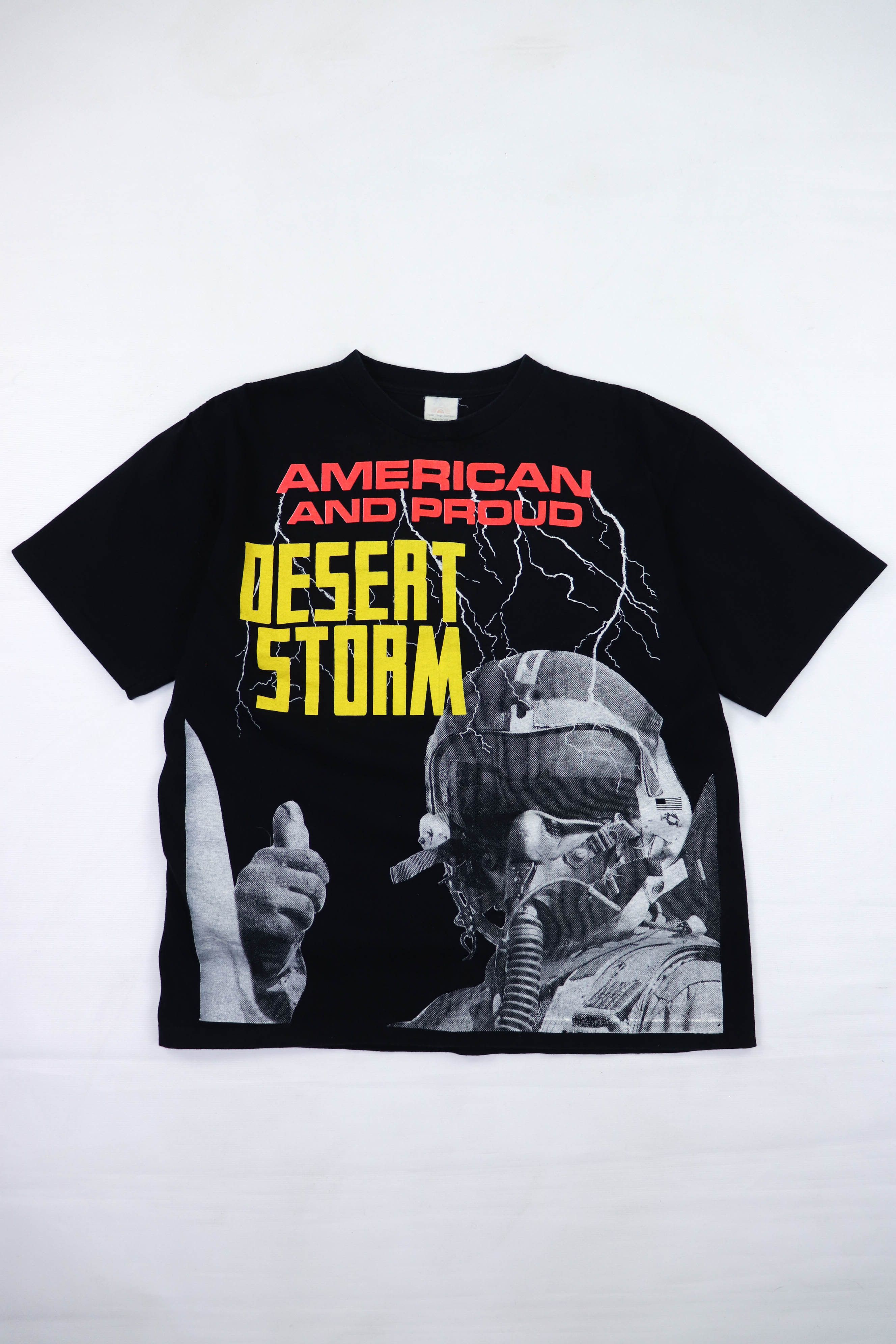 Vintage American And Proud Desert Storm Vintage 90s Graphics Tshirt Hoodie, Sweatshirt | PodTeesHub.com