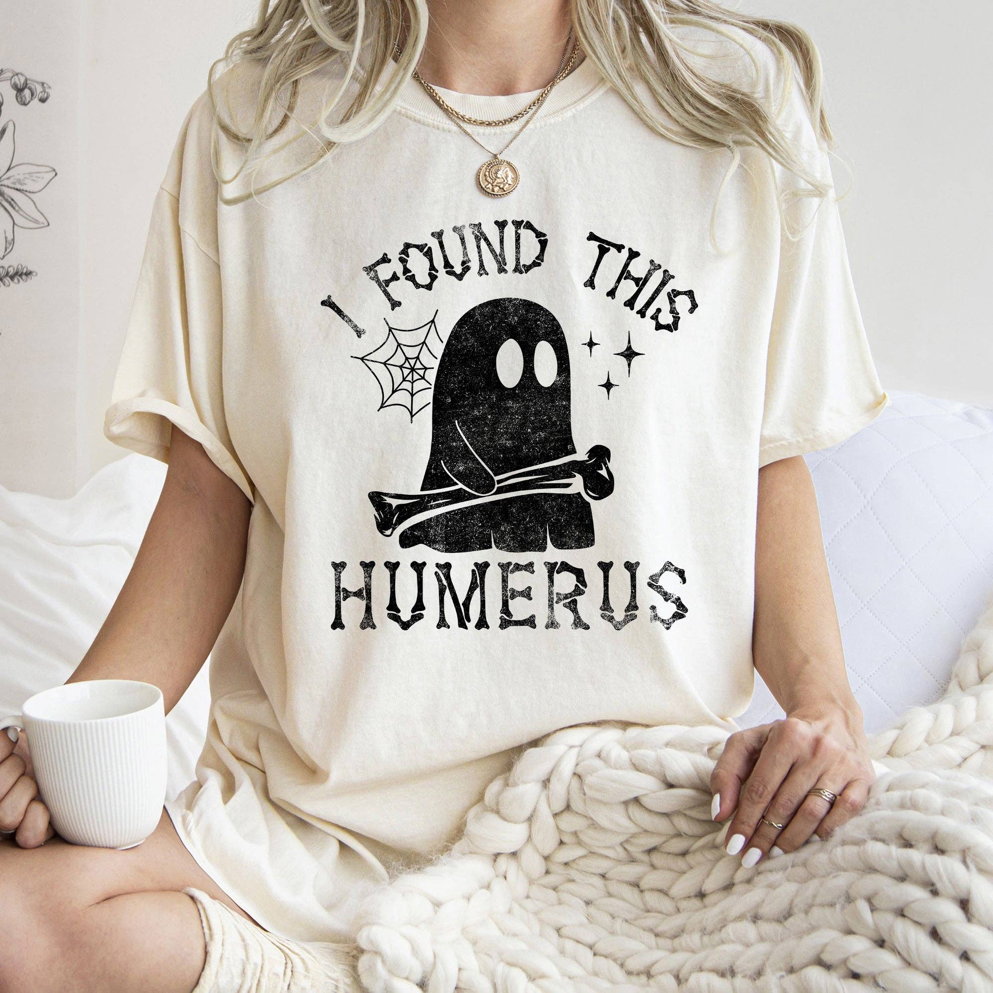 I Found This Humerus Halloween T-Shirt Black Print Hoodie, Sweatshirt | PodTeesHub.com