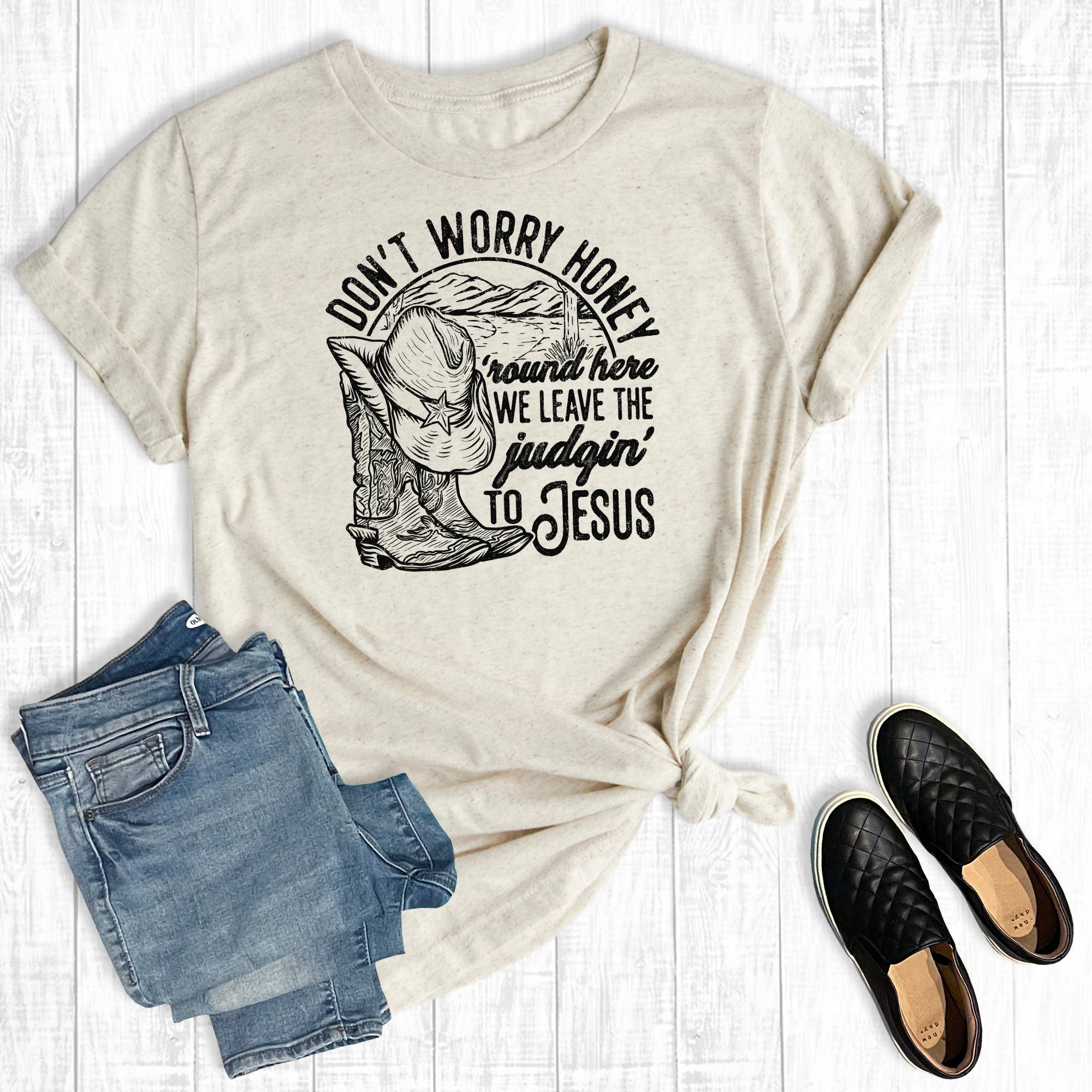 Western Faith Judging To Jesus Graphic Tee Hoodie, Sweatshirt | PodTeesHub.com