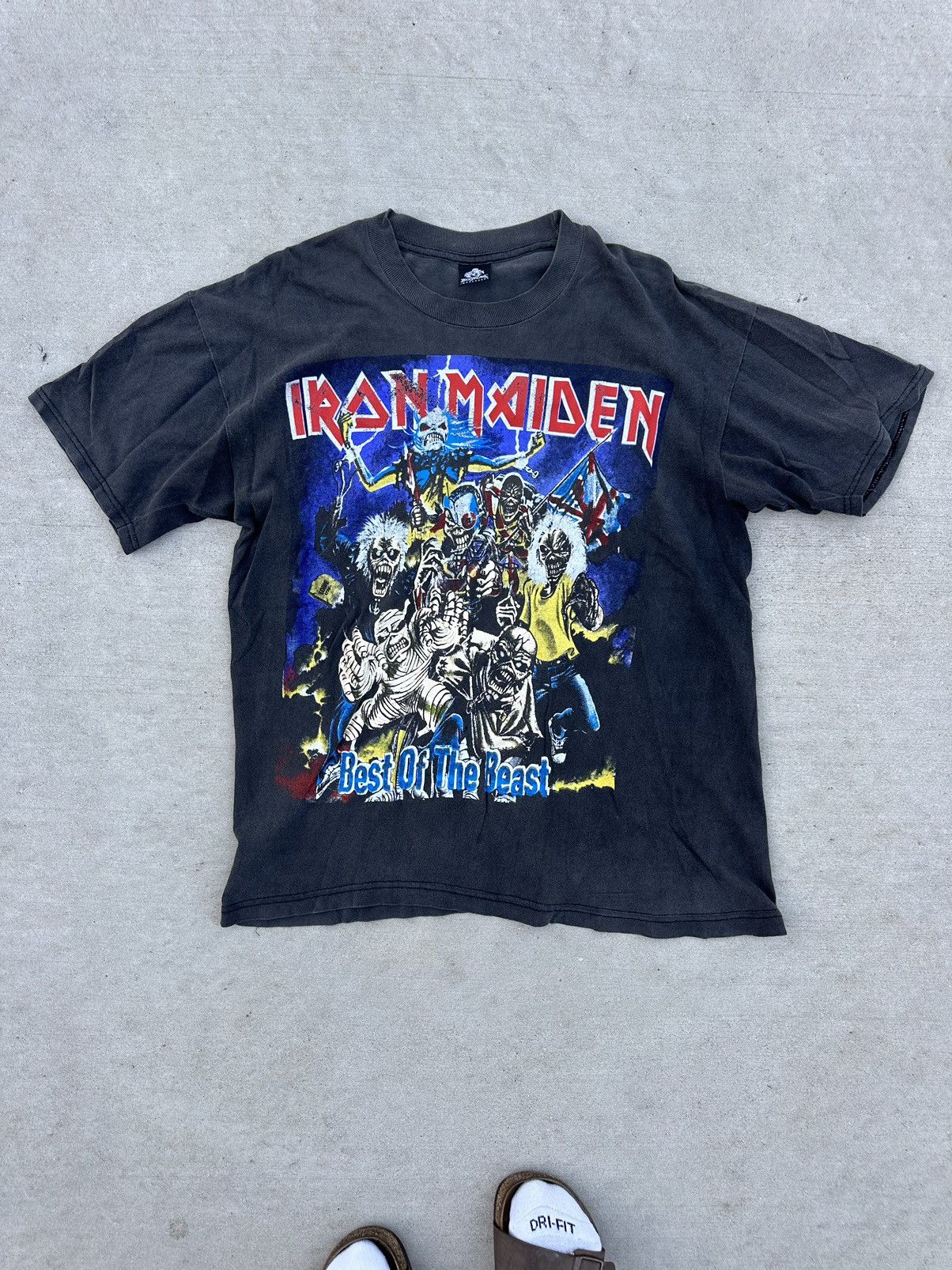 Iron Maiden X Vintage Vintage Iron Maiden Mexican Bootleg T Shirt 90s Hoodie, Sweatshirt | PodTeesHub.com