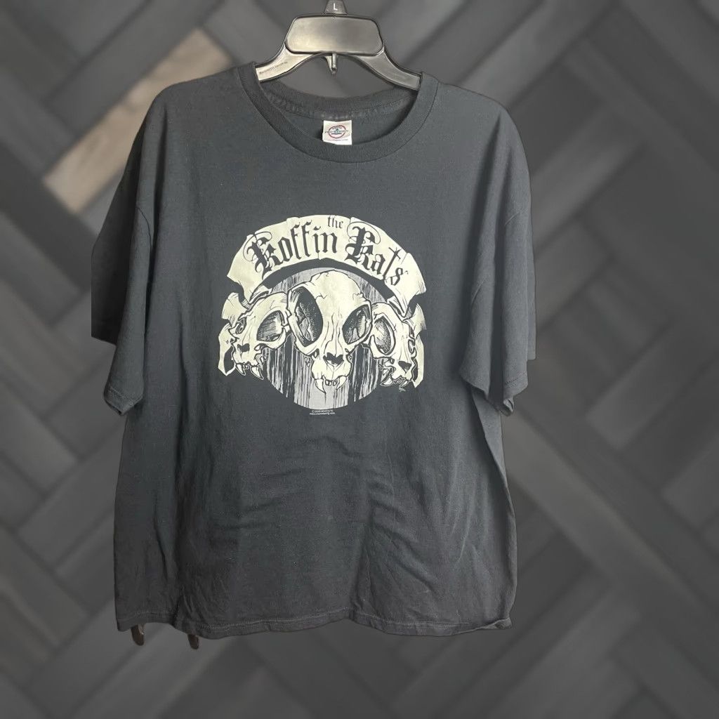 Delta Vintage Rare 2008 The Koffin Kats Band T Shirt Adult Xl Black Shirt Men Xl Black 90s Band Musi Hoodie, Sweatshirt