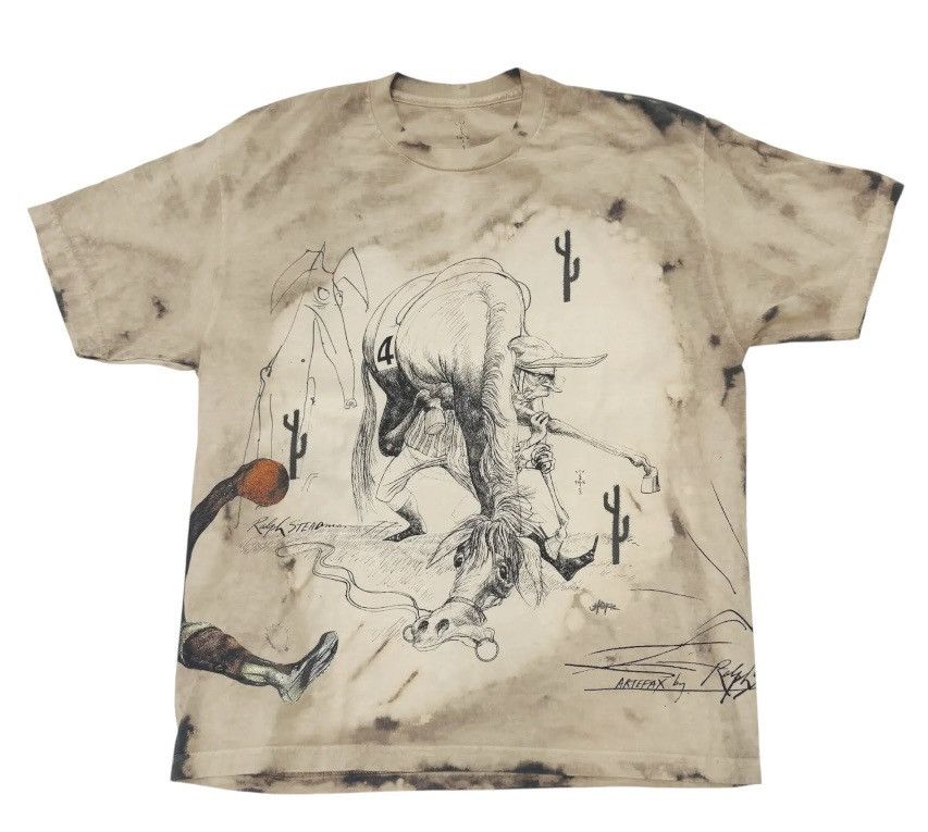 Scott Travis Scott X Ralph Steadman Fear Tee Hoodie, Sweatshirt | PodTeesHub.com