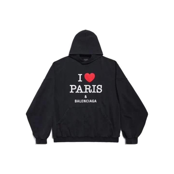 Balenciaga I Love Paris Graphic Hoodie 0079 T-Shirts, Sweatshirt | PodTeesHub.com