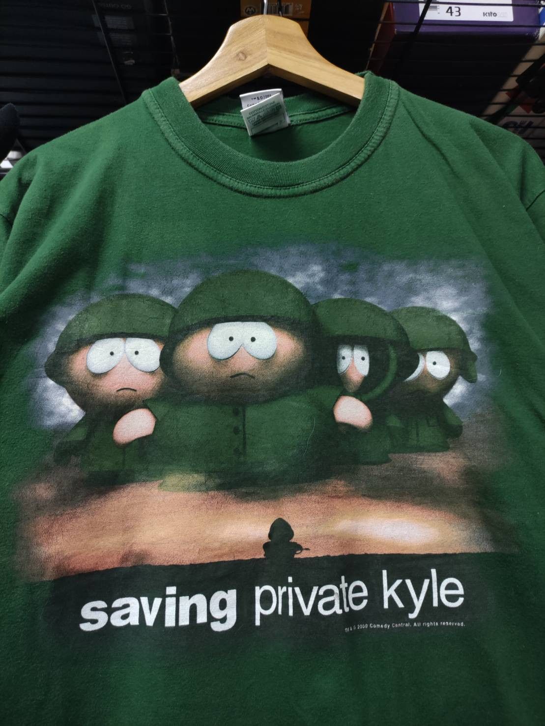 Vintage Vtg 00 S South Park Saving Private Kyle Parody Movie T-Shirts, Hoodie, Sweatshirt | PodTeesHub.com