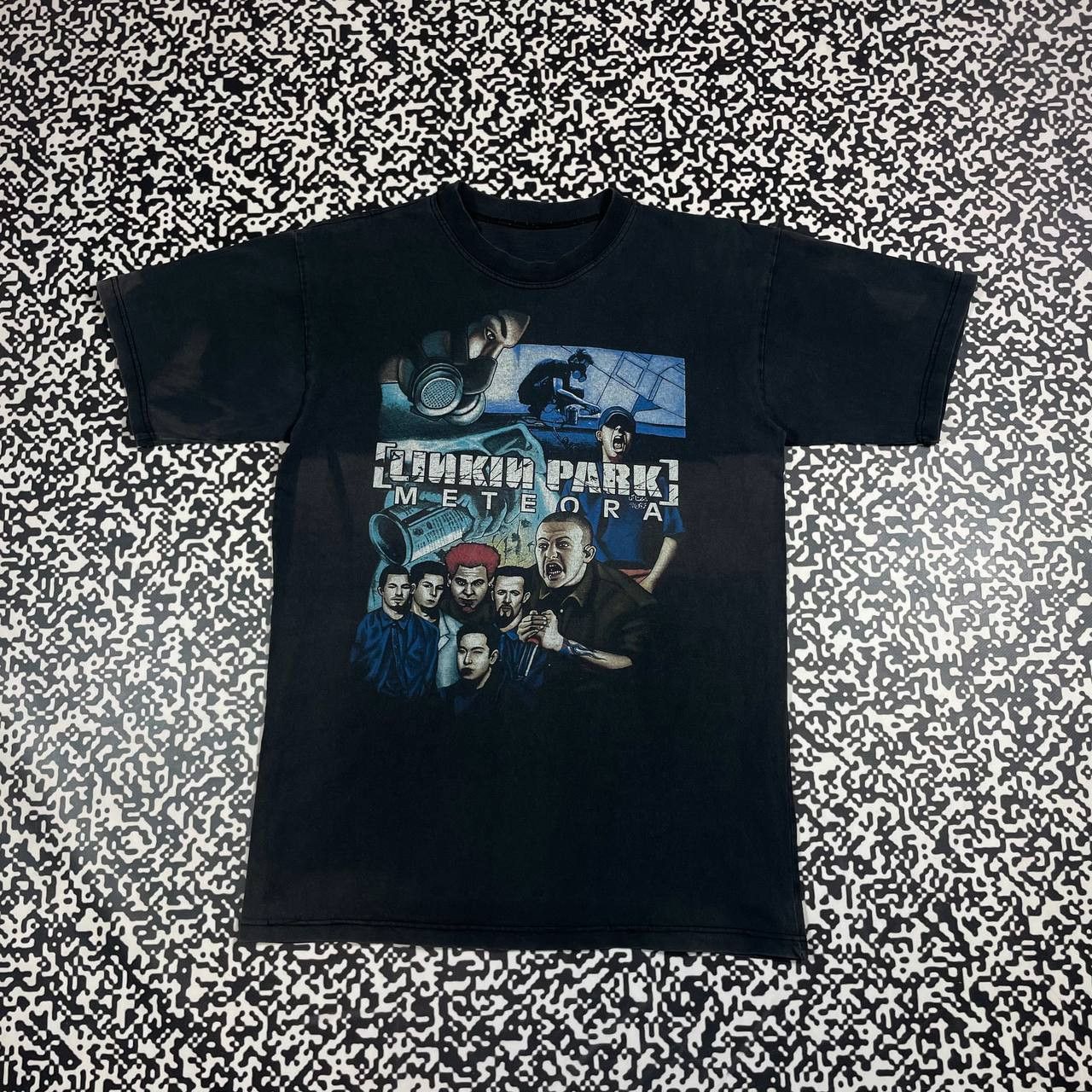 Band Tees Vintage 00s Linkin Park Meteora Band Rock Tour Faded T Shirt Hoodie, Sweatshirt | PodTeesHub.com