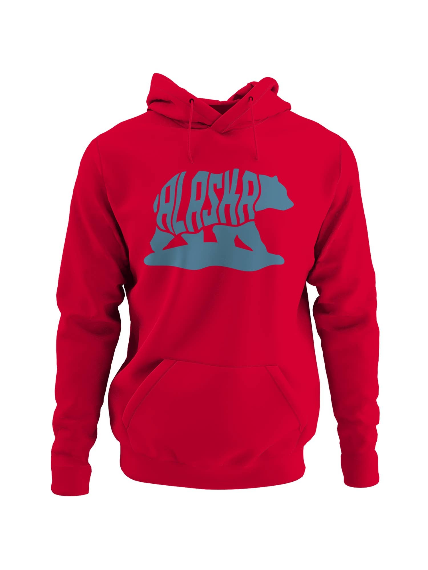 Alaska Bear Silhouette  Men's Hoodie T-Shirts, Sweatshirt | PodTeesHub.com