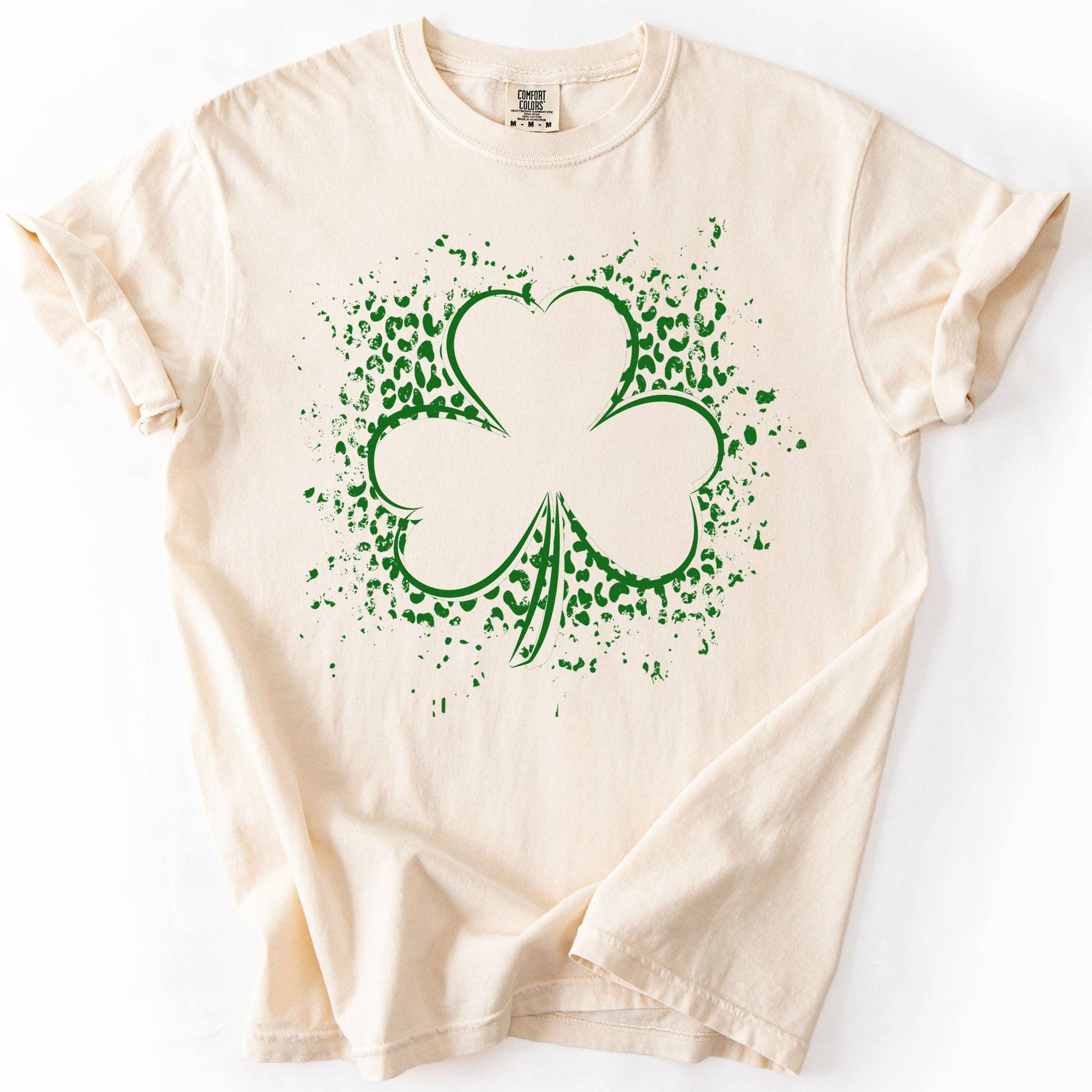 Leopard Print Shamrock, Vintage, St Patrick's Day T-Shirt Hoodie, Sweatshirt | PodTeesHub.com