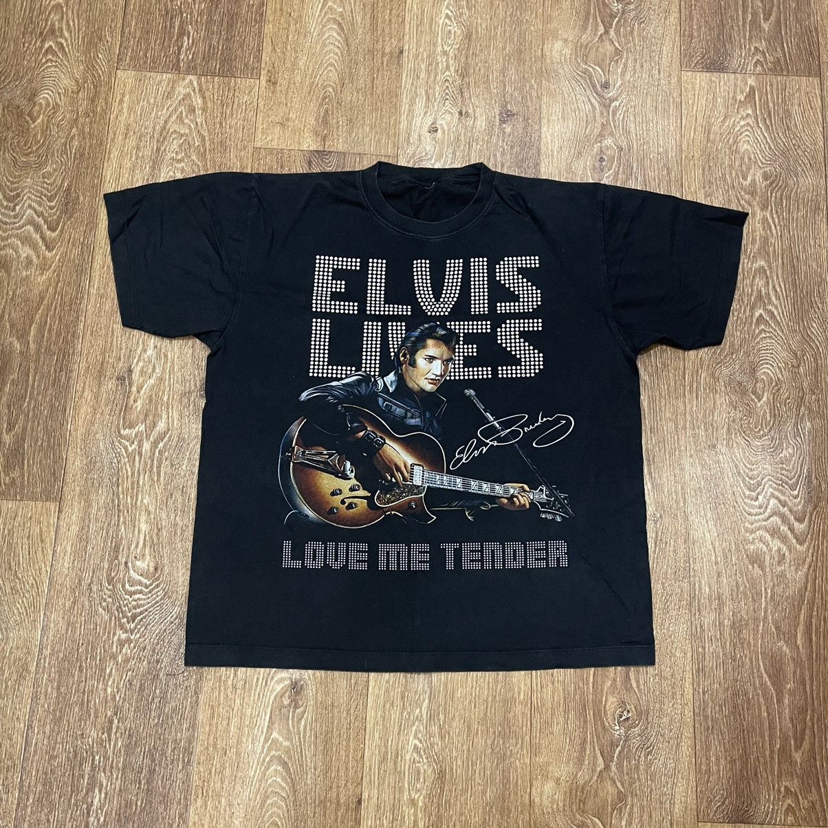 Vintage 90s Elvis Presley Big Logo Band Tour Streetwear T-Shirts, Hoodie, Sweatshirt